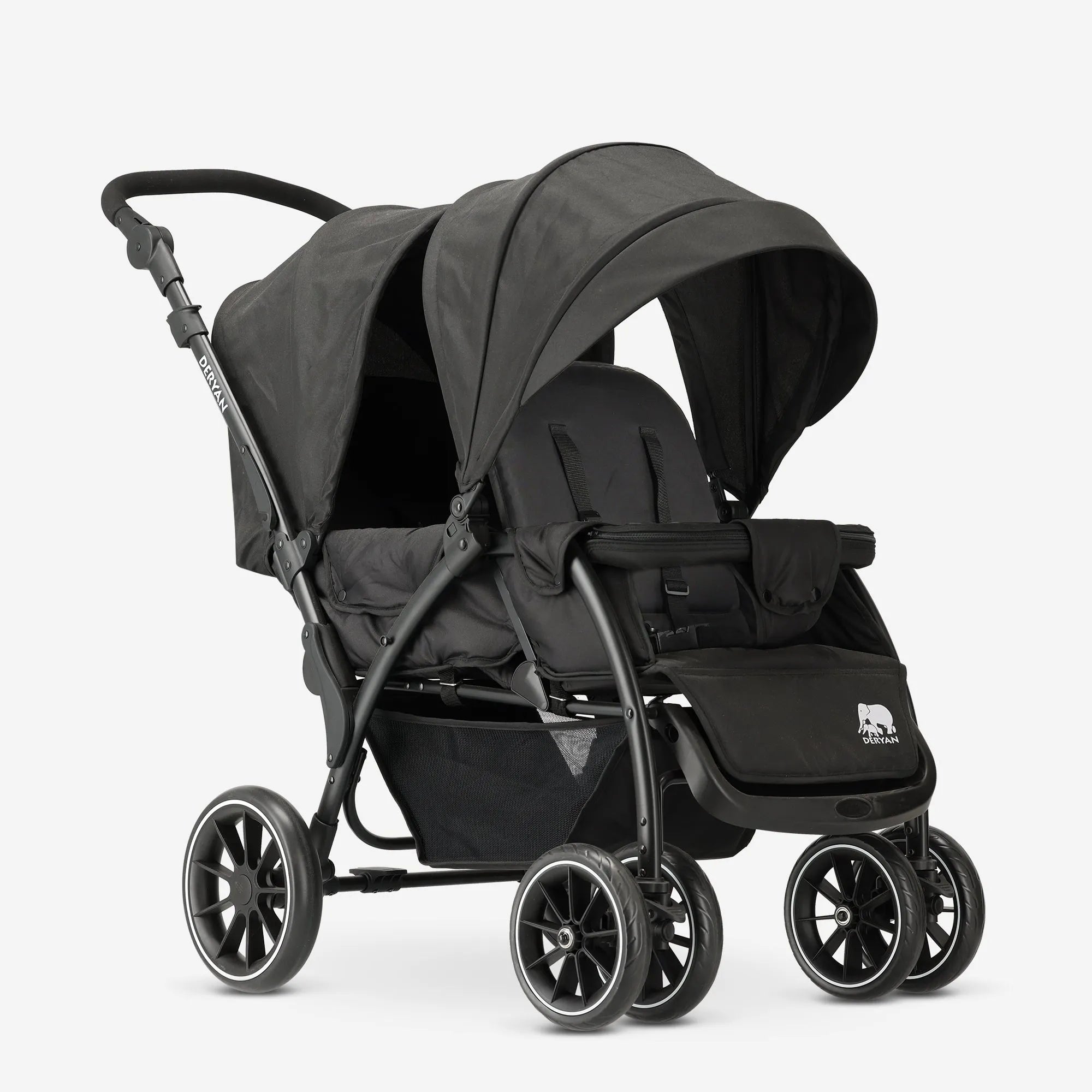 DERYAN DuoBuggy Elena Black Stylish and Compact Buggy for On the Go