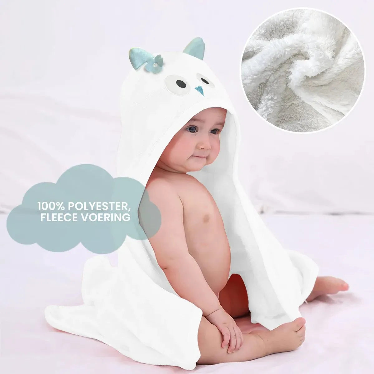 Owl Fleece Wrap Blanket 75x100