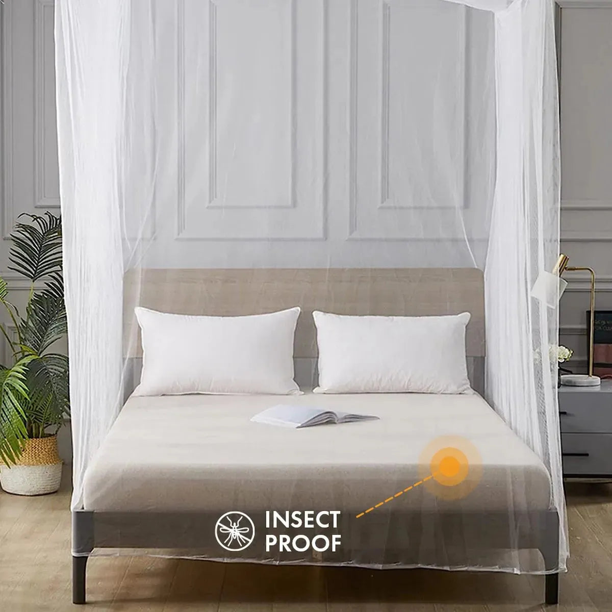 Luxury 2 Person Mosquito Net XXL - Includes hanging kit and travel bag