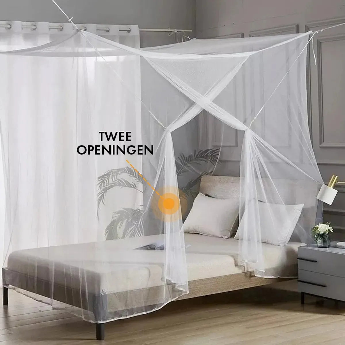 Luxury 2 Person Mosquito Net XXL - Includes hanging kit and travel bag