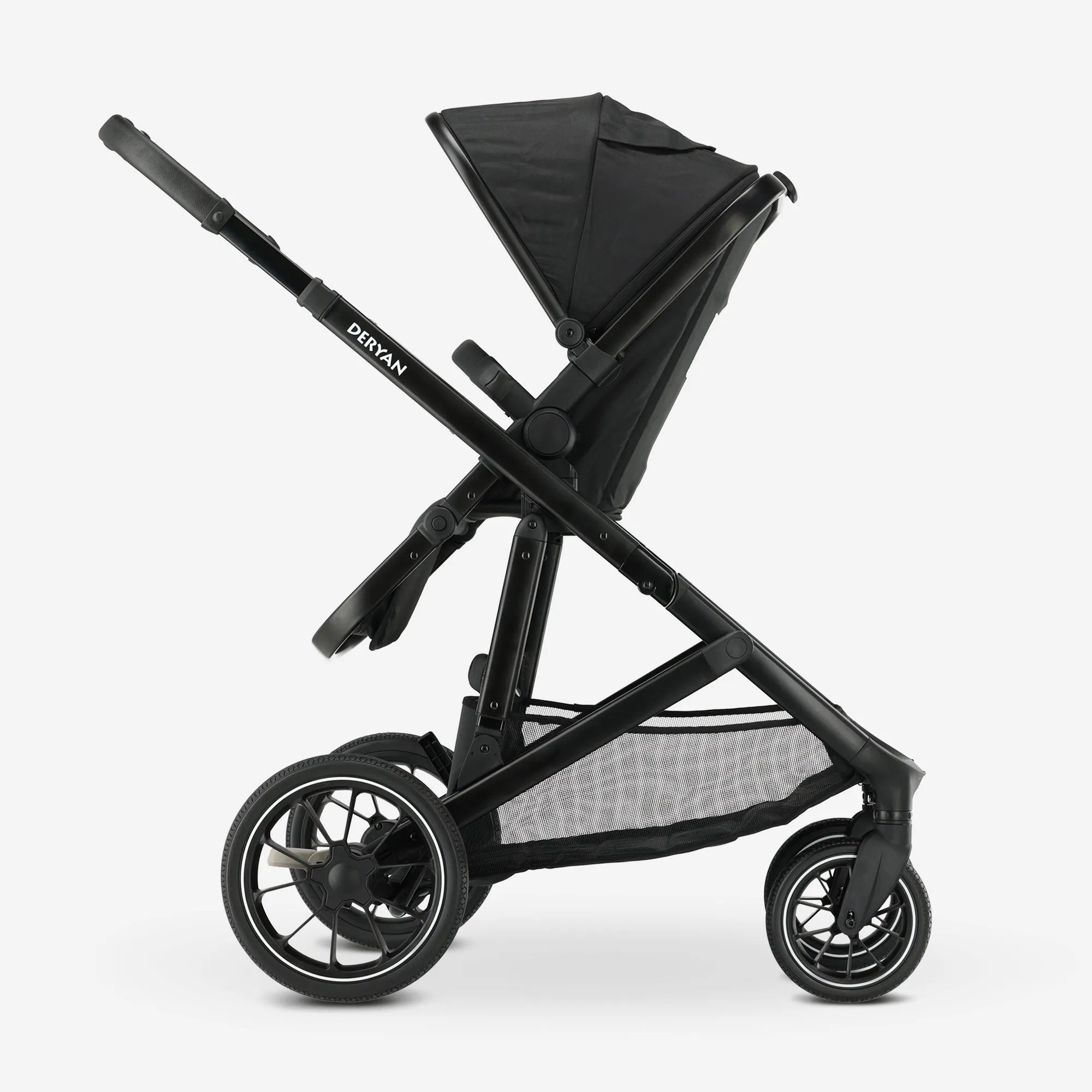 EVY V2 Duo Stroller Black two seats