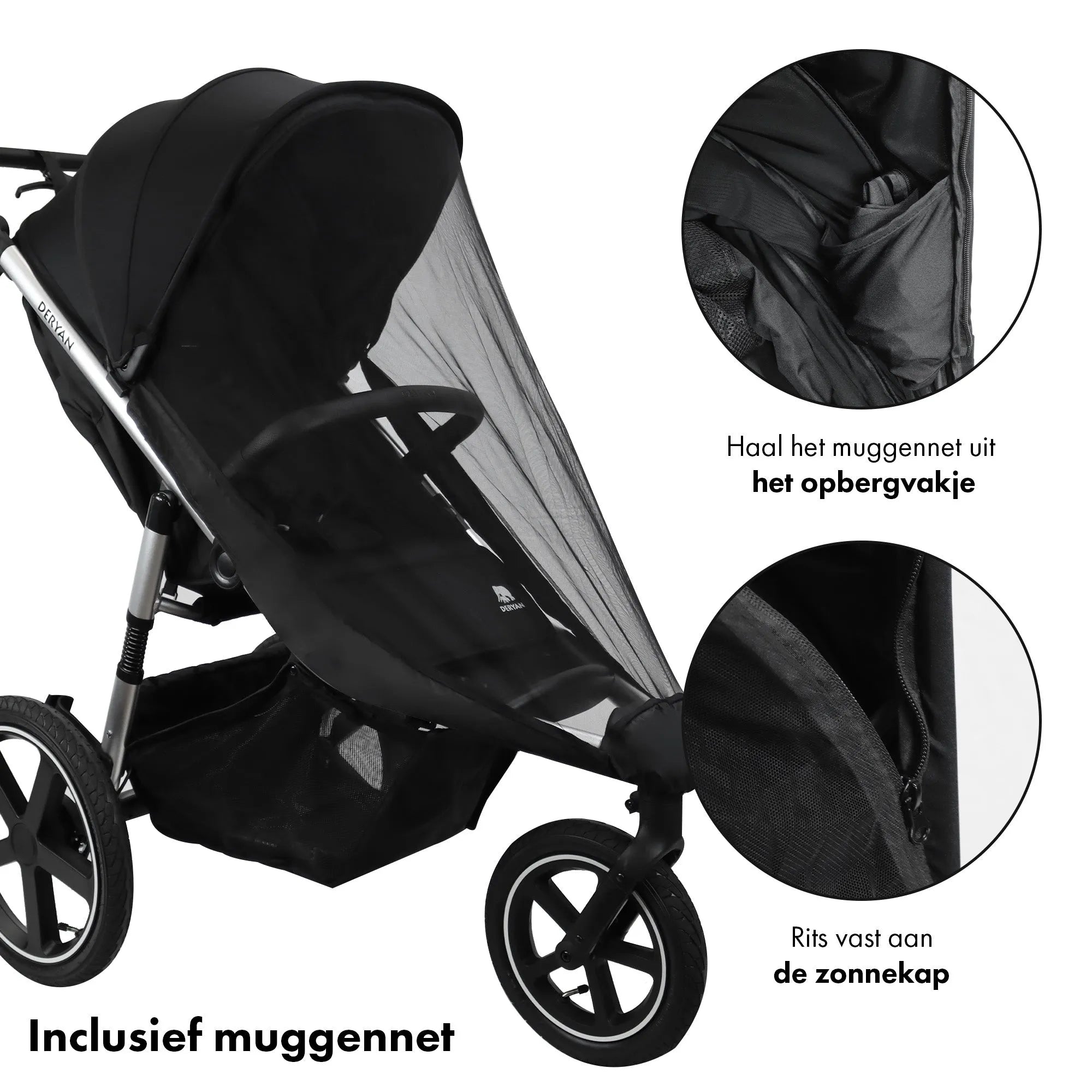 Bolt Hard Running Stroller Black Aluminum Frame