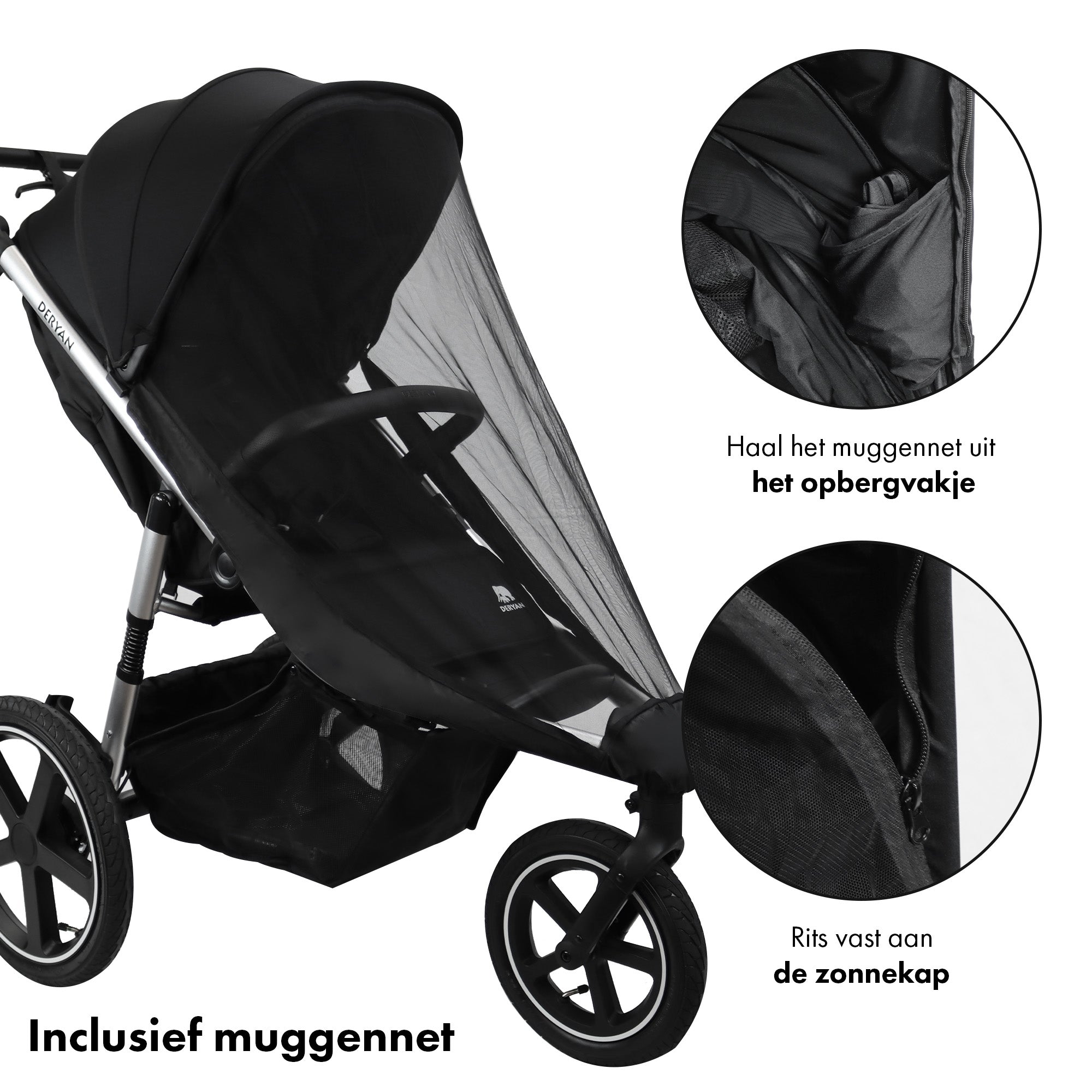 Bolt Hard Running Pram Black