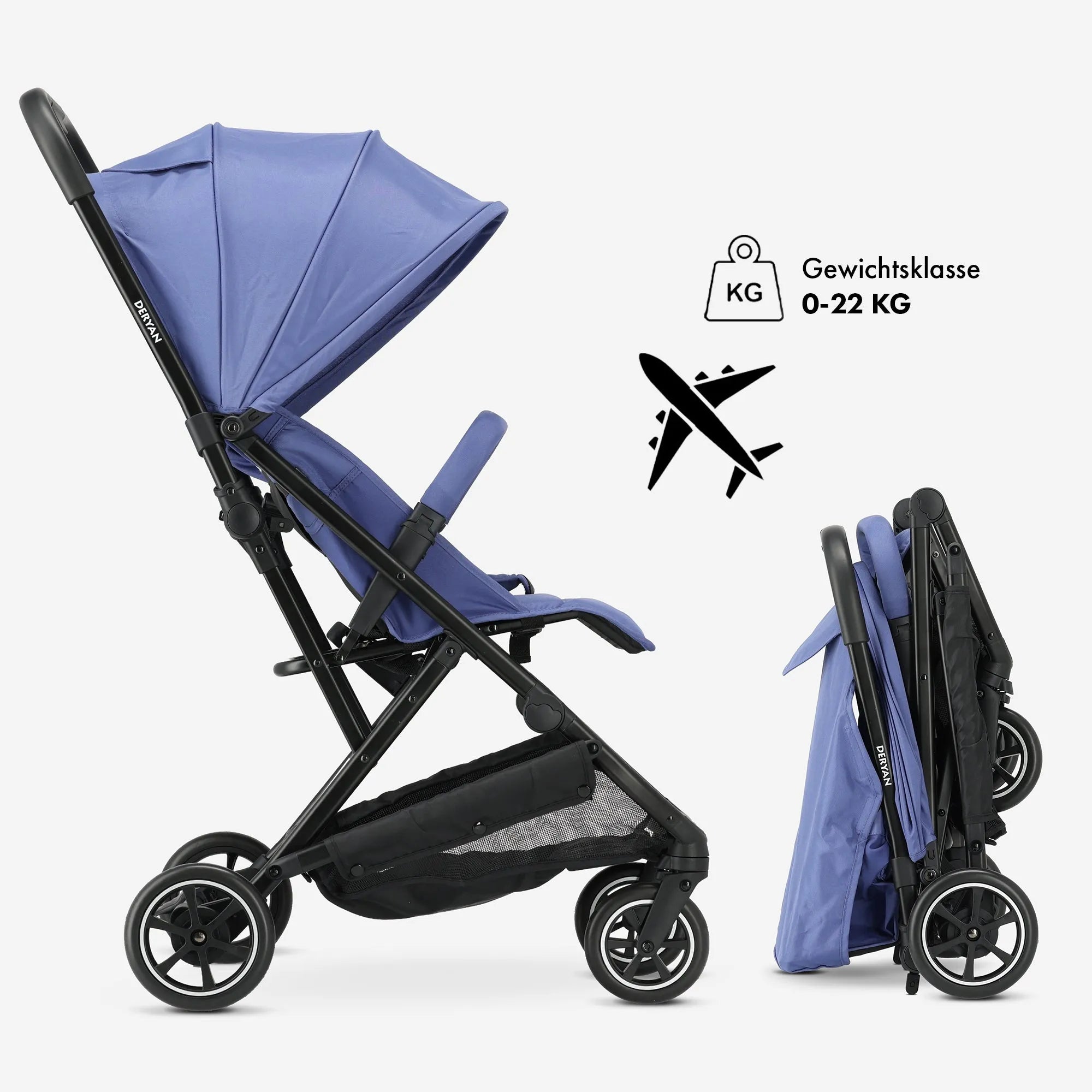 Luxe Easy Lightweight Buggy - Blue