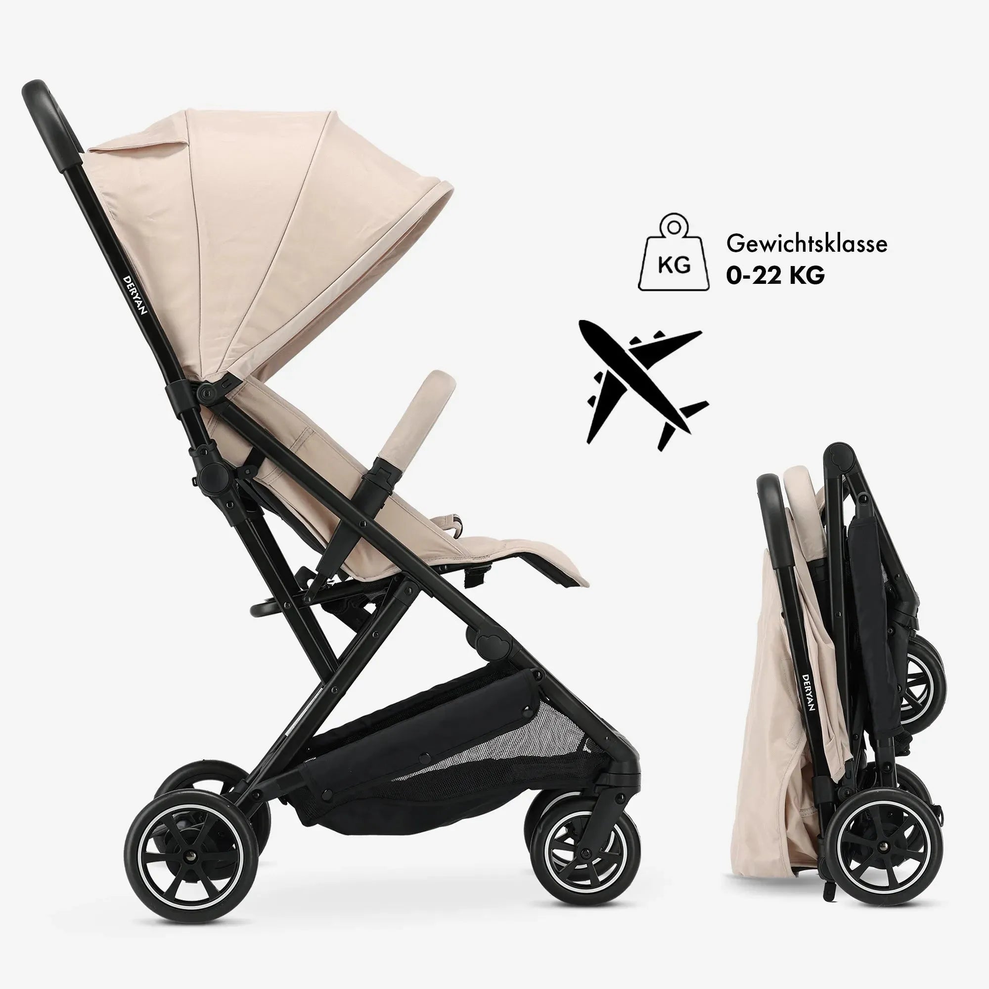 Luxe Easy Lightweight Buggy - Taupe