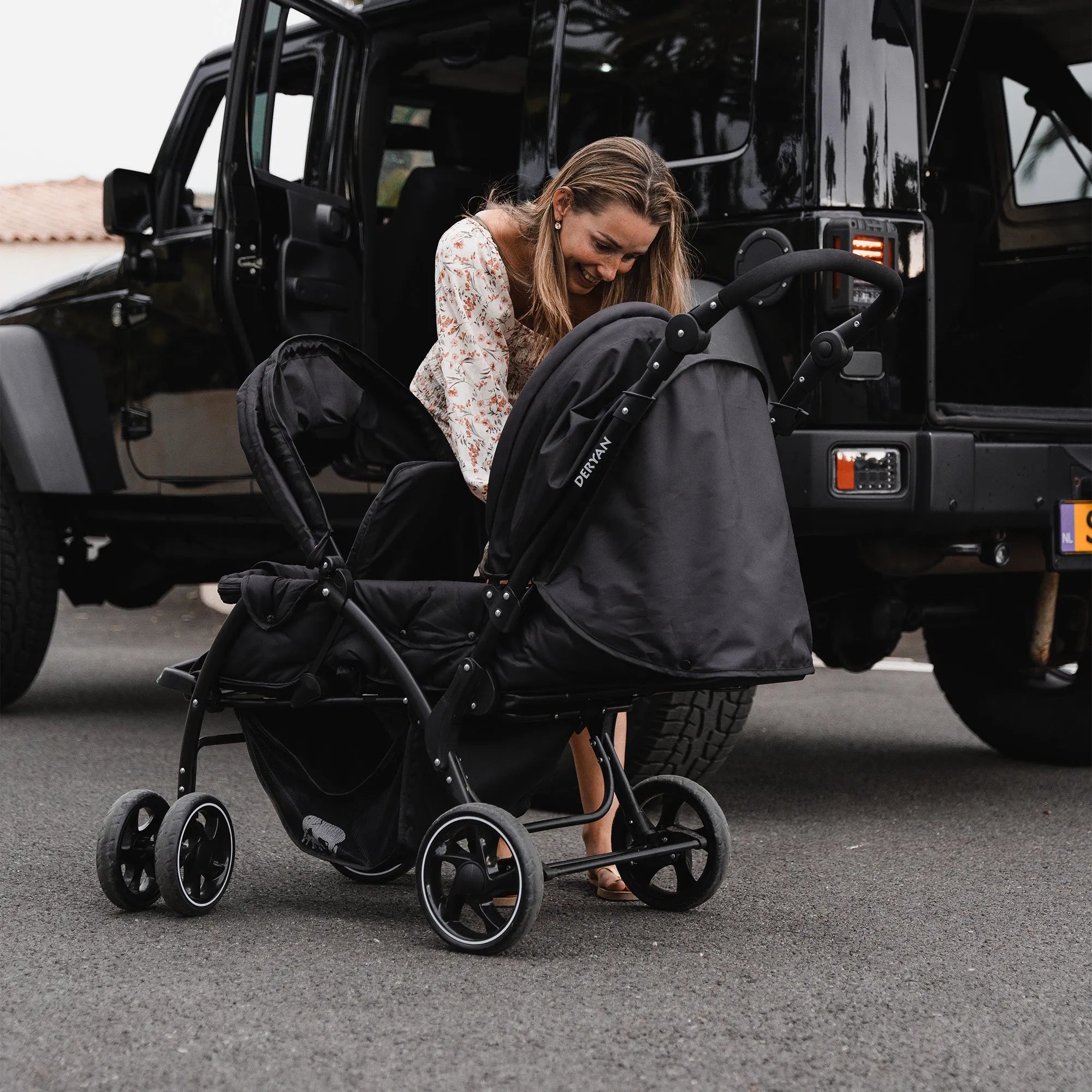 Elena duo stroller black