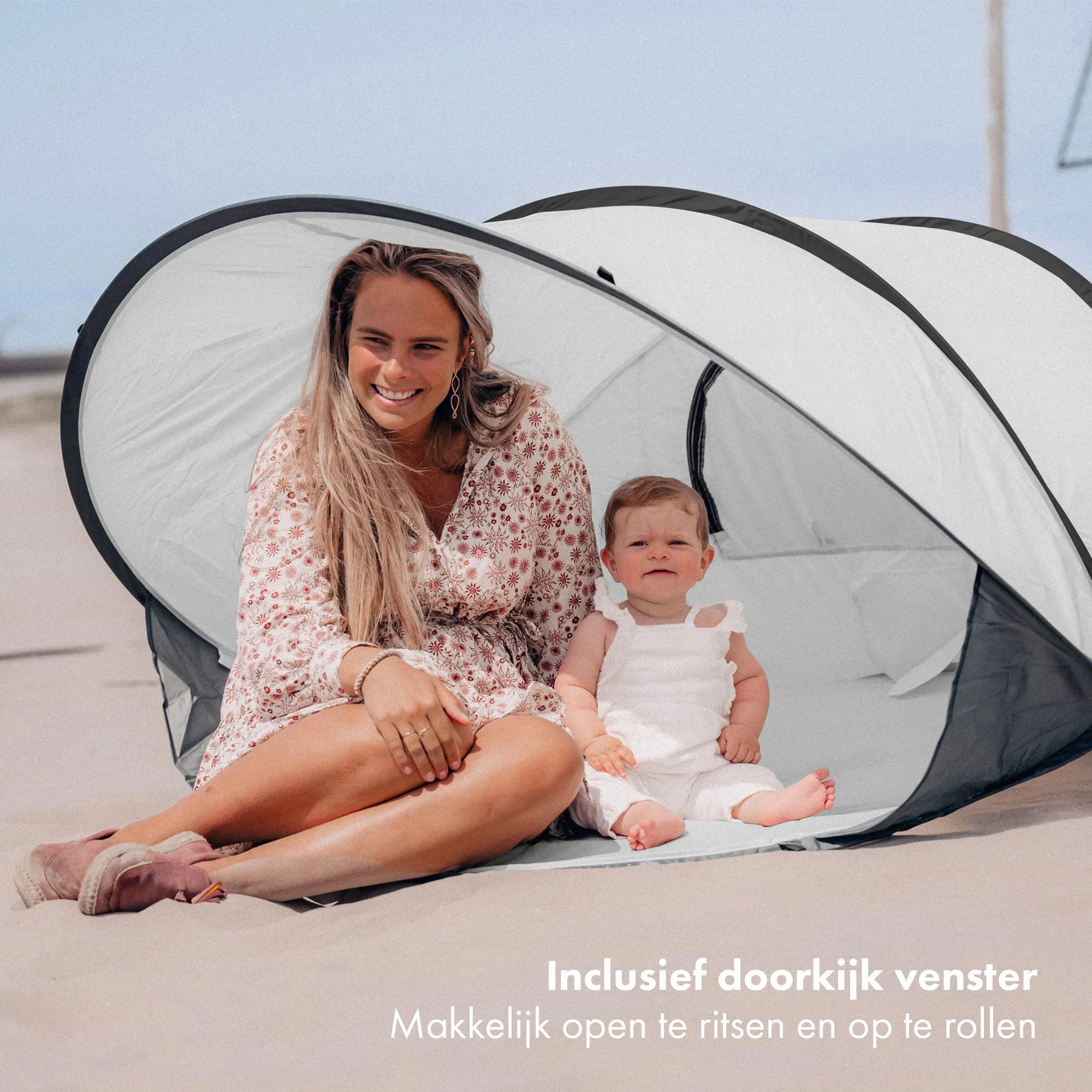 Beach tent XXL Silver