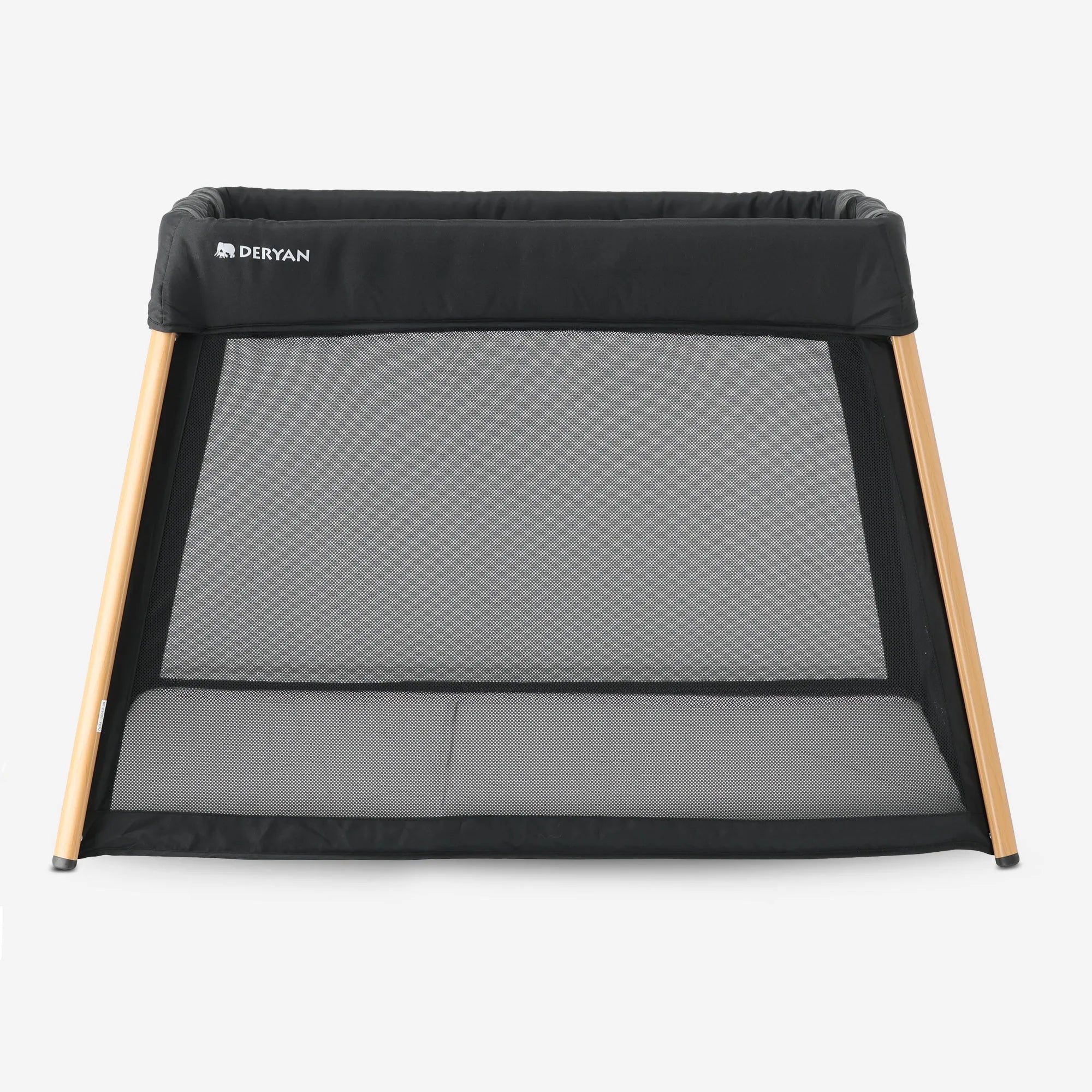 2-in-1 Camping Bed and Playpen - Includes bottom booster - Wood look