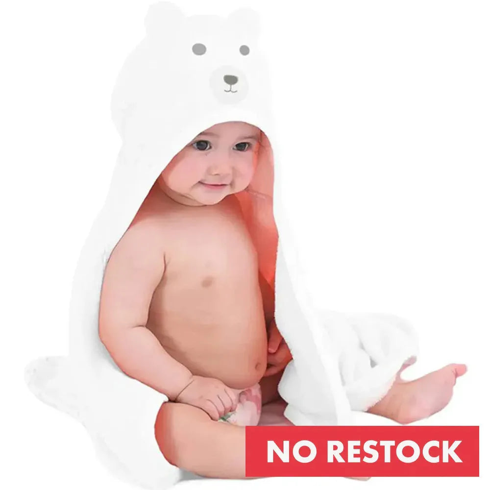 Polar Bear Multifunctional Baby Fleece Blanket with hood - Wrap Blanket - Blanket 75x100 cm