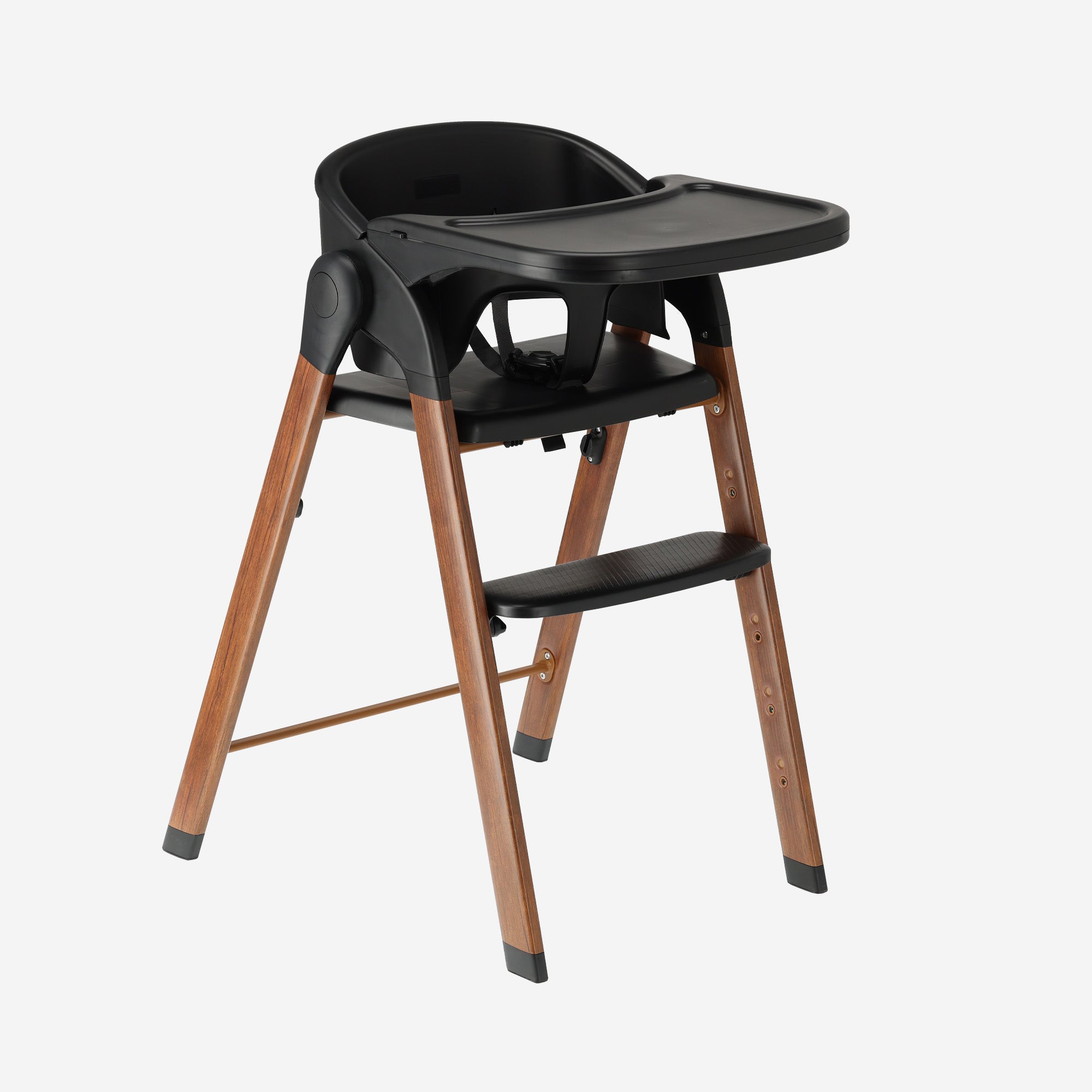 Luxury High Chair Black / Wood