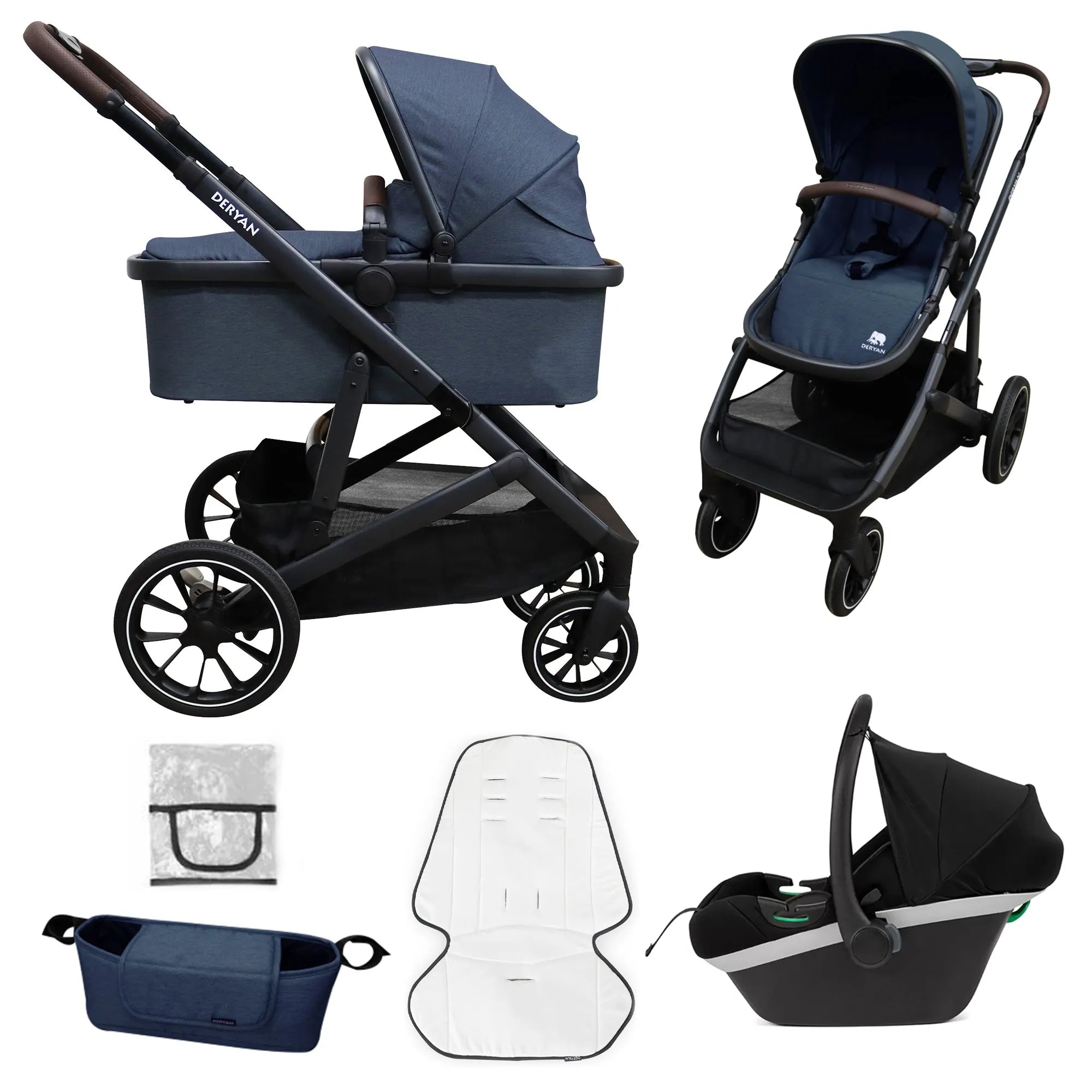 EVY V2 Stroller 3 in 1 Navy