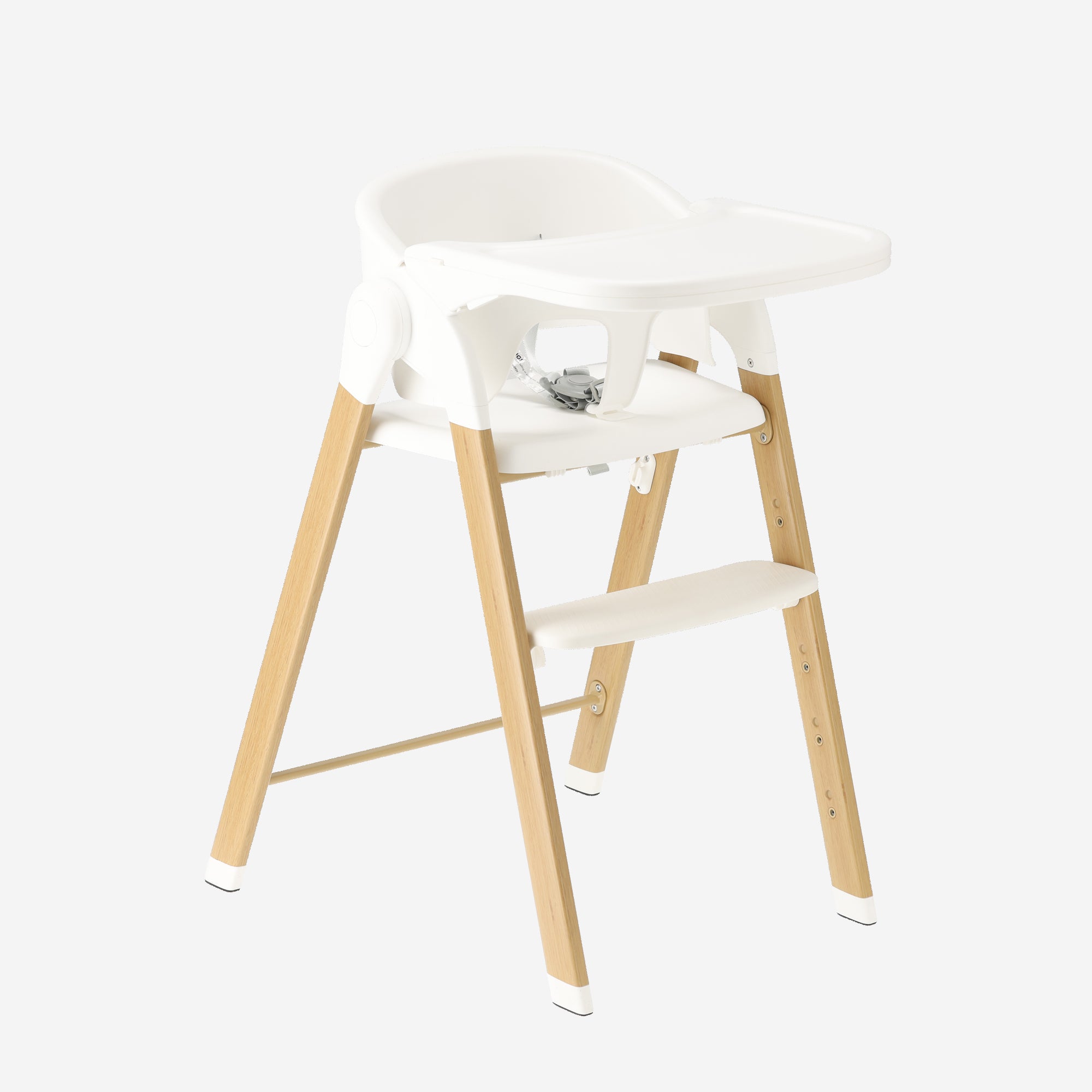 Luxury High Chair White / Wood