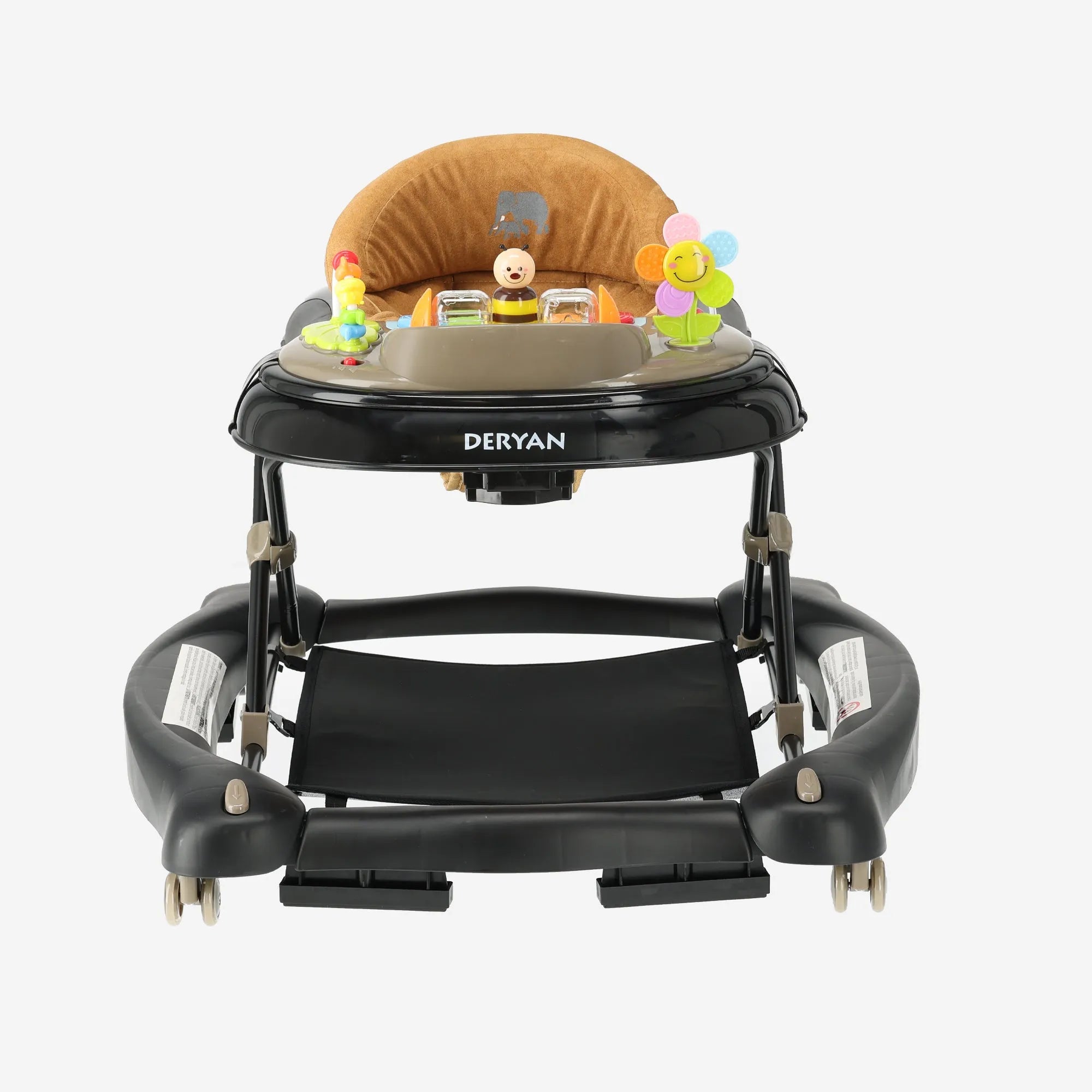 4-in-1 Stroller Black & Nougat