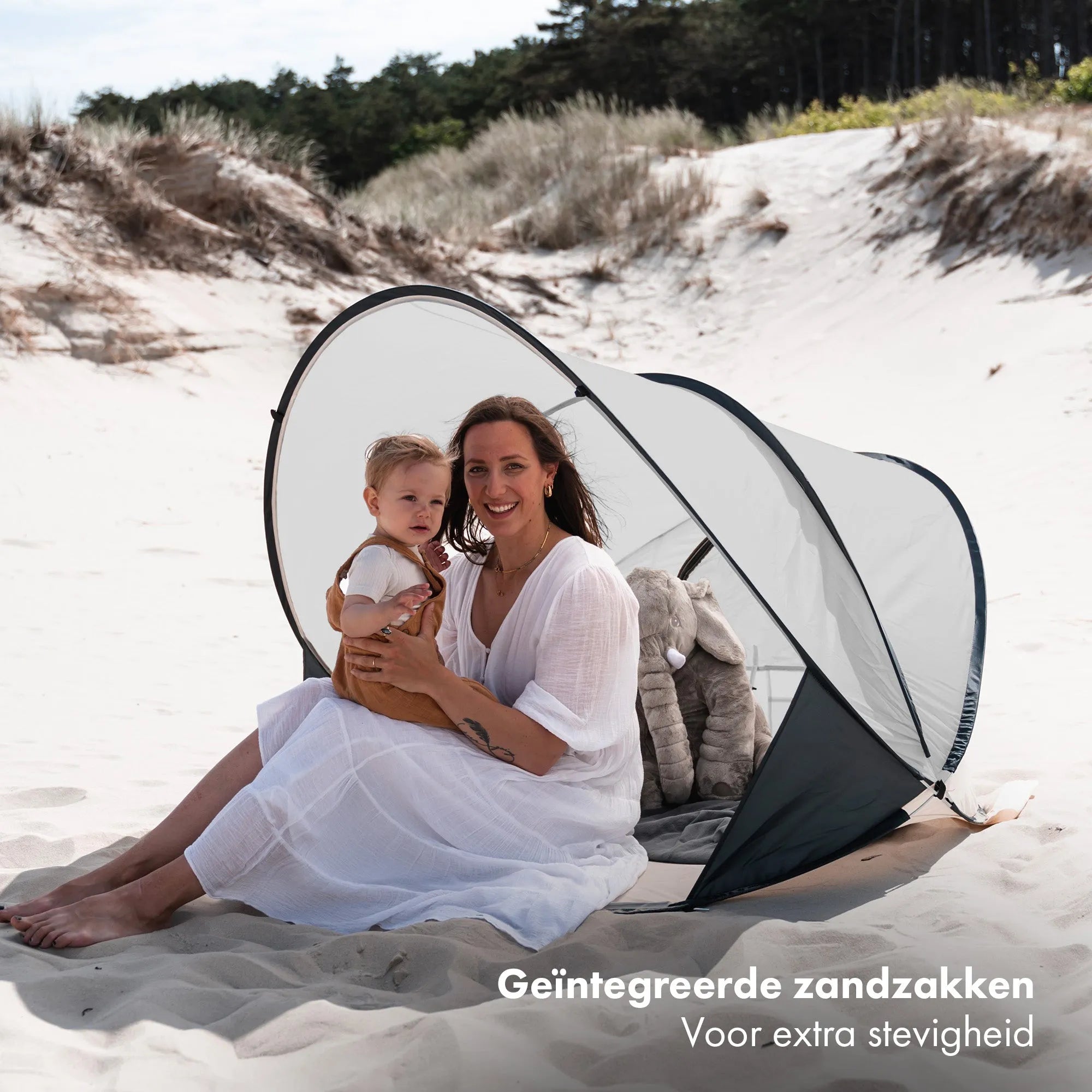 Beach tent XXL Silver