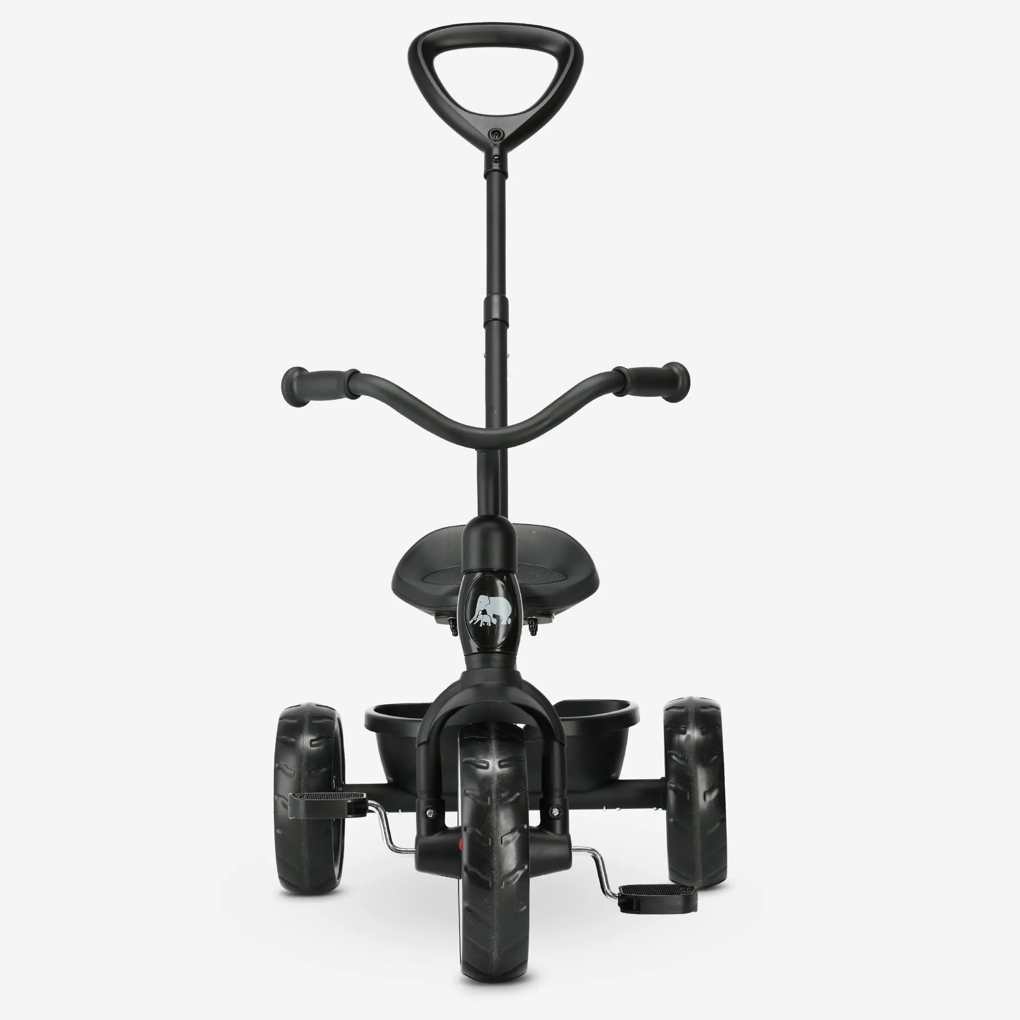 Tricycle with push bar