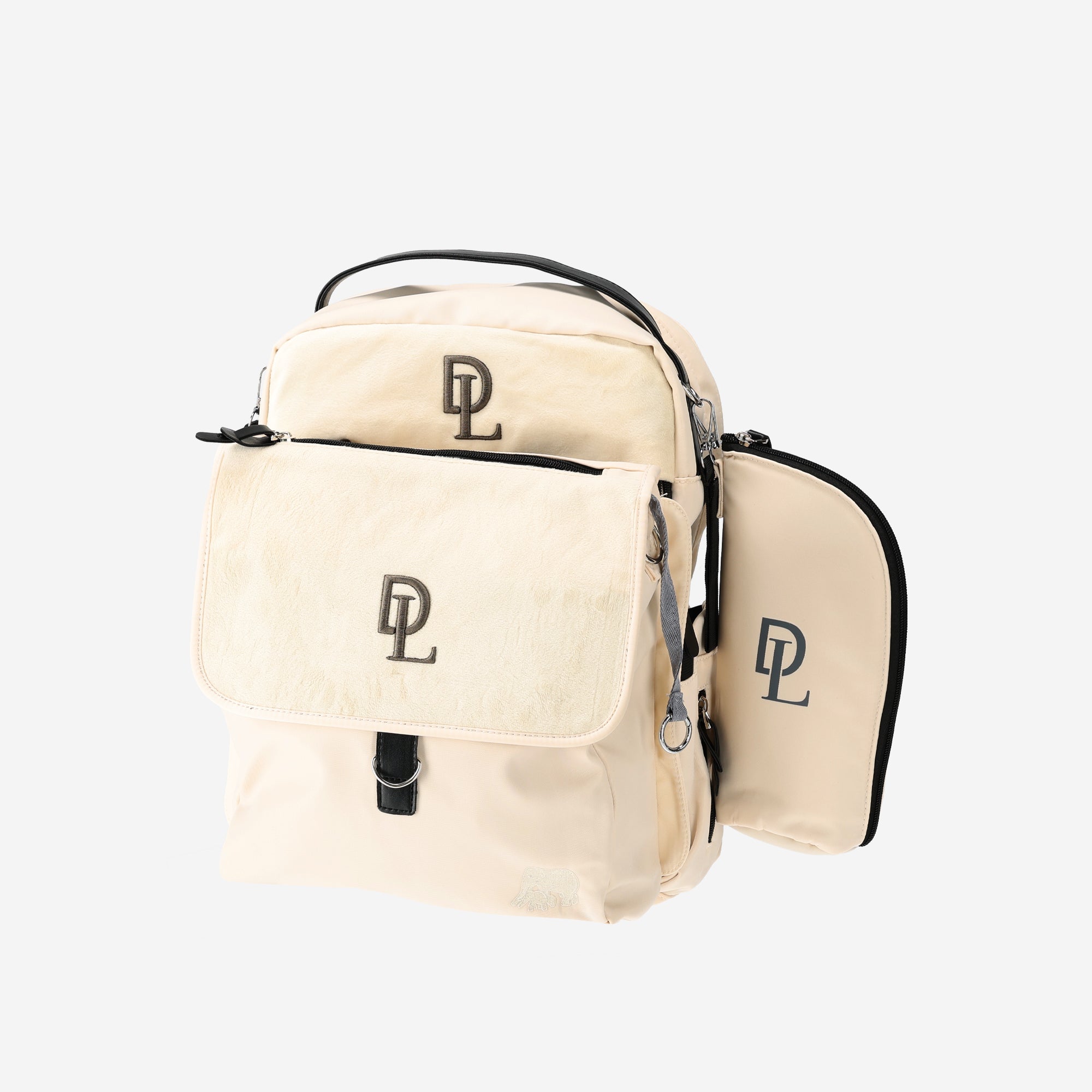 Three-Piece Diaper Bag - Cream