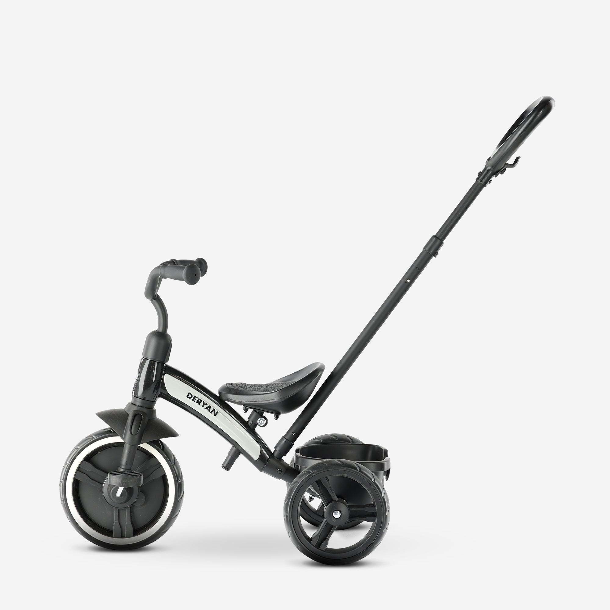 Tricycle with push bar