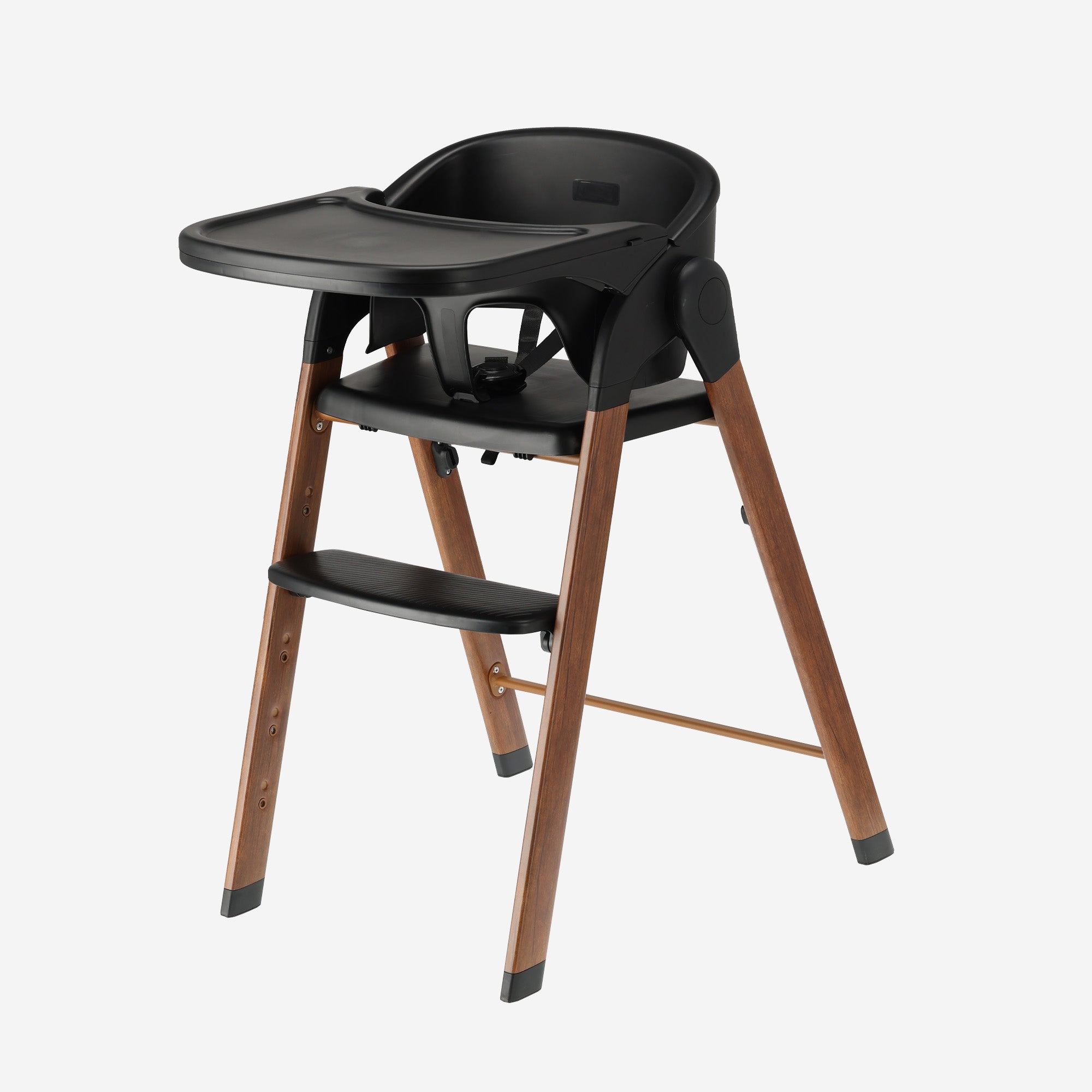 Luxury High Chair Black / Wood