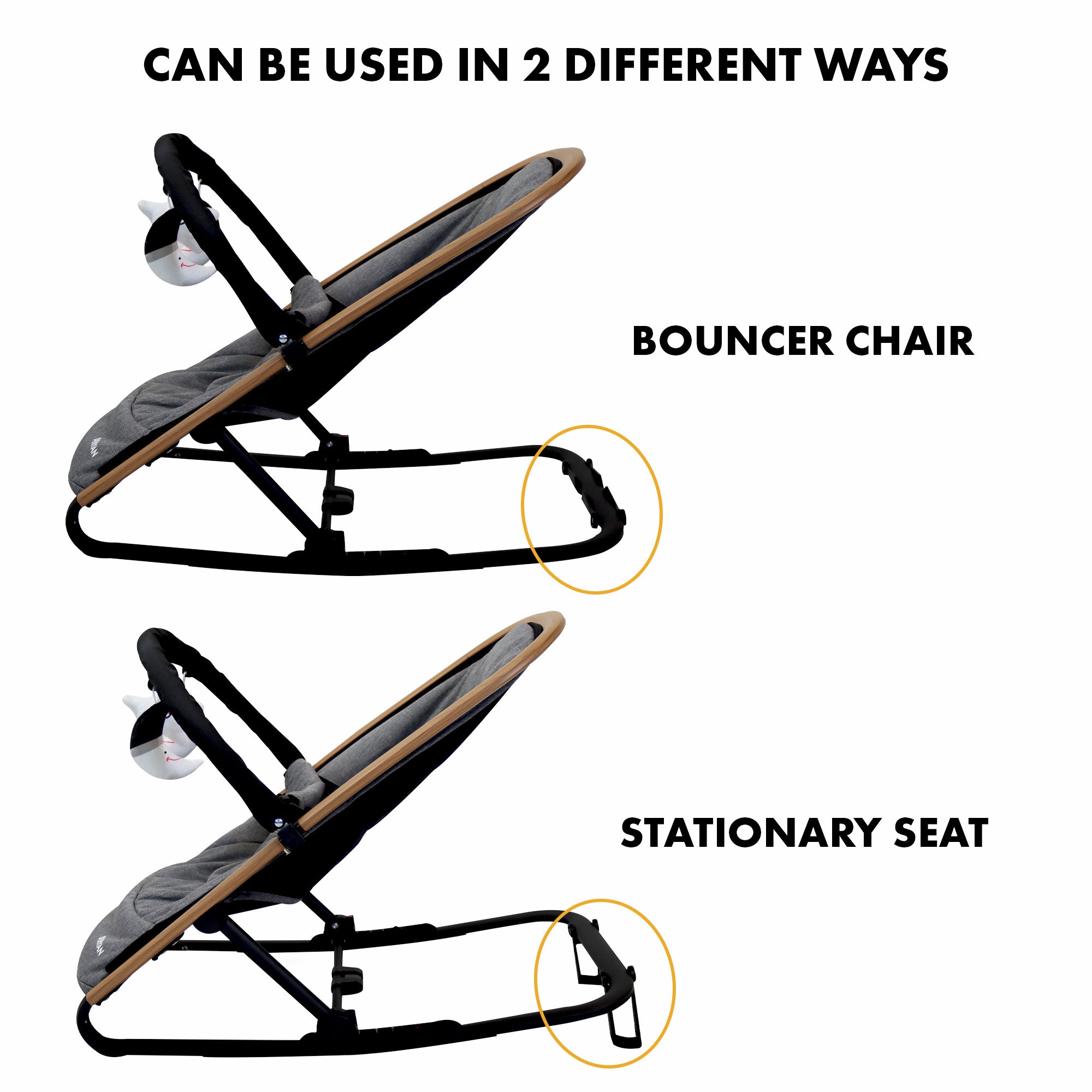 Rocker Bouncer Grey