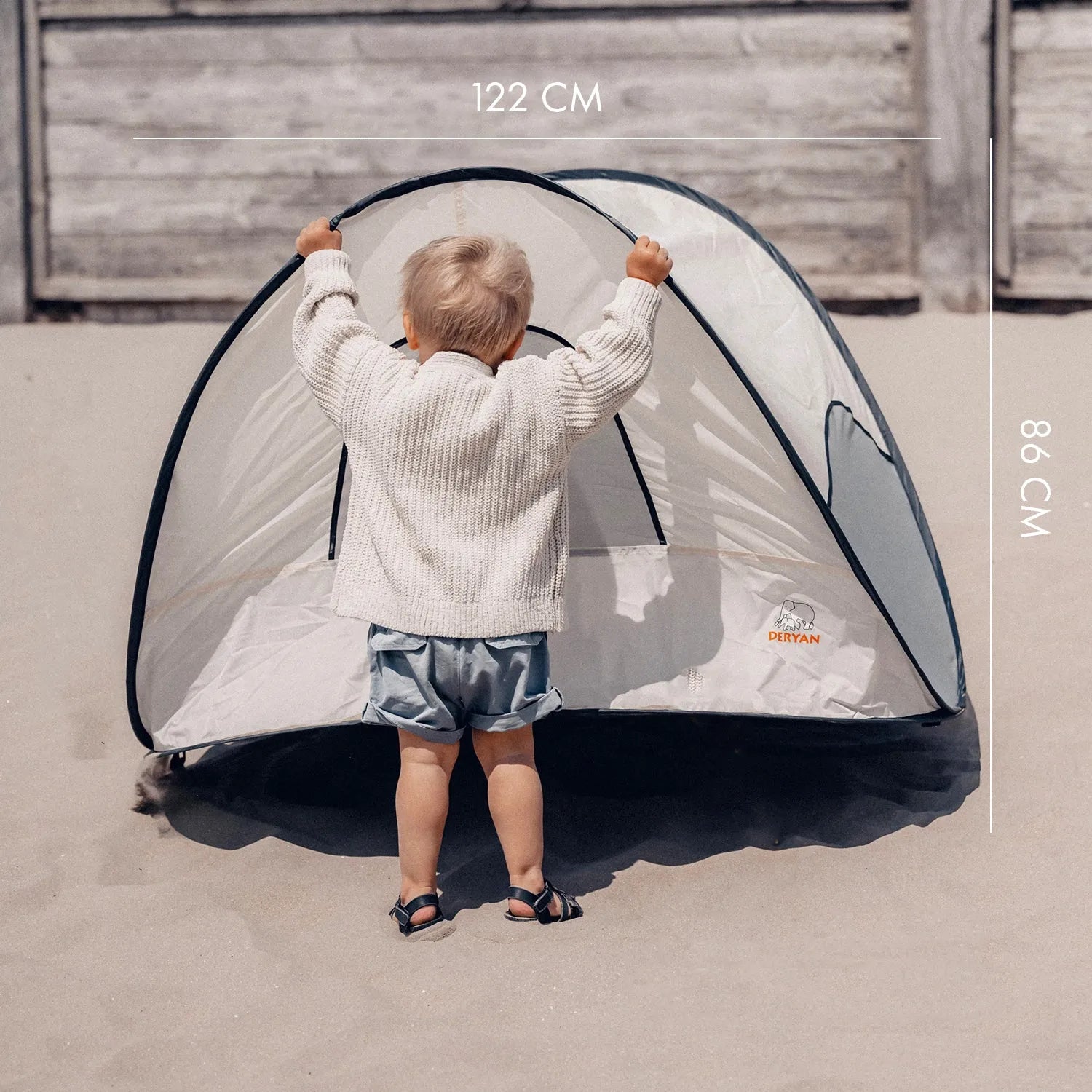 DERYAN Beachtent Cream UV Protection Fun for Kids at Beach