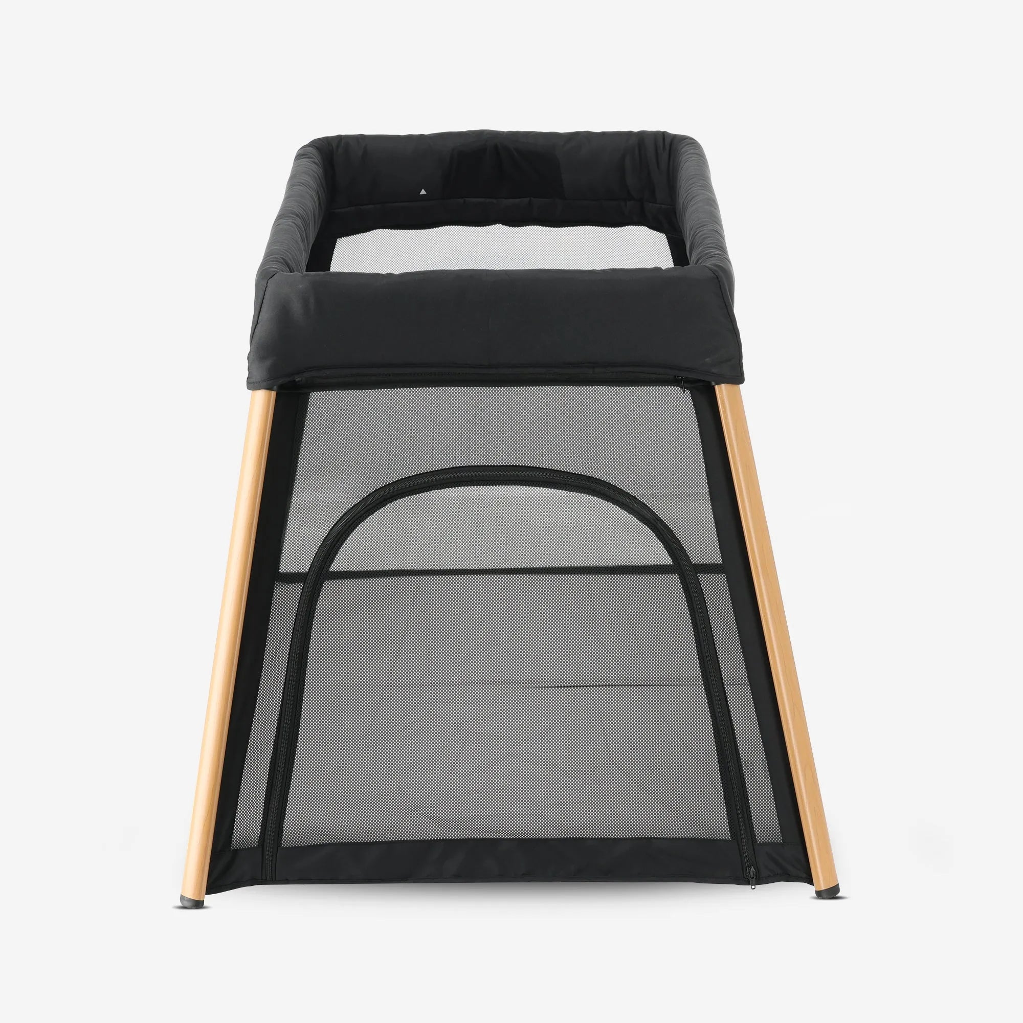 2-in-1 Camping Bed and Playpen - Includes bottom booster - Wood look