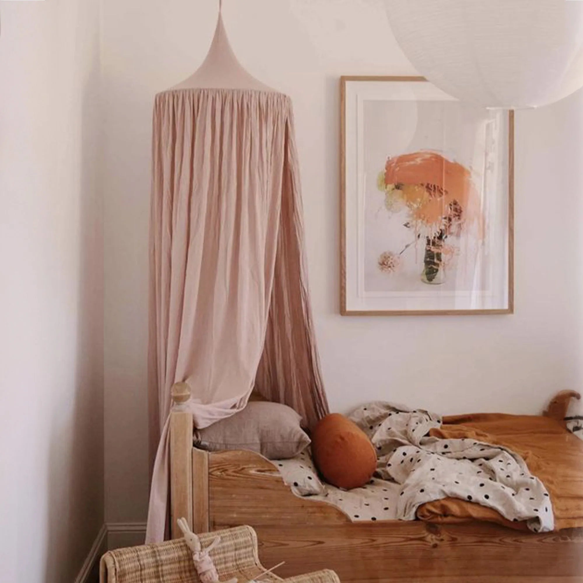 Baby Mosquito Net Pale Pink