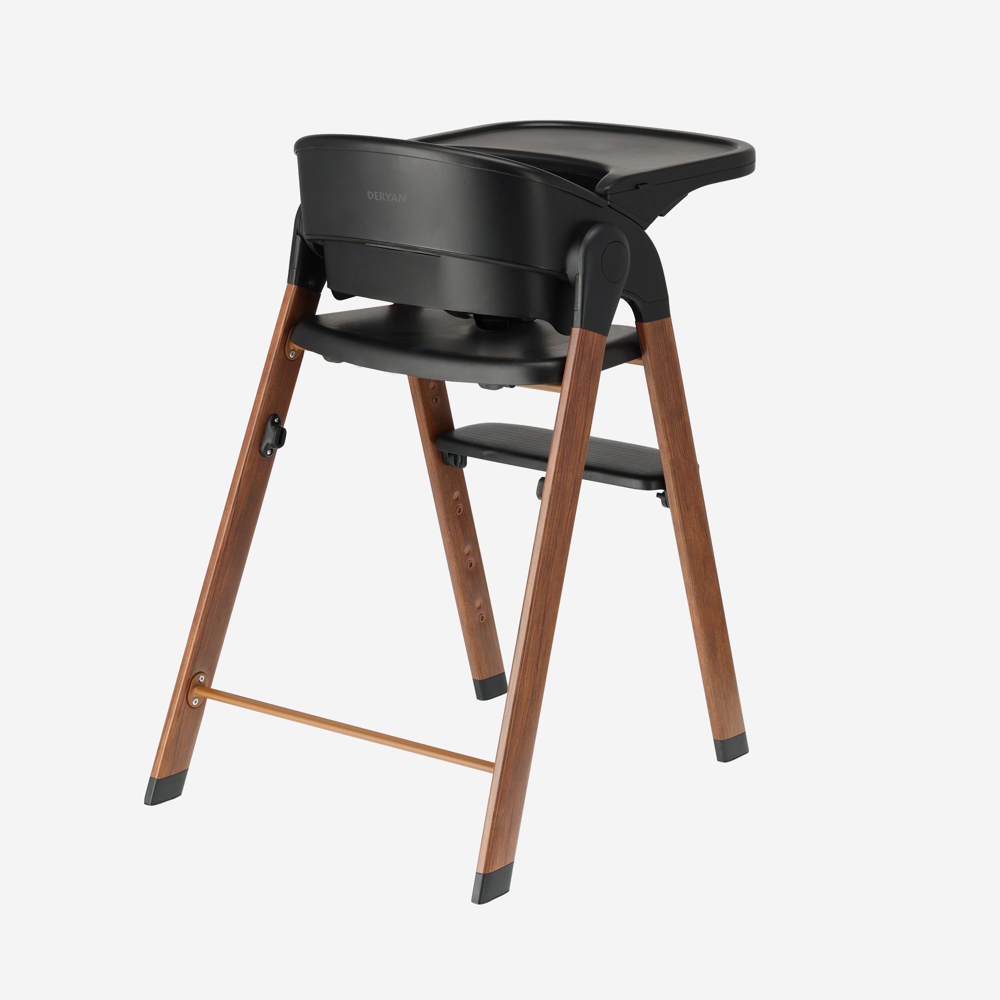 Luxury High Chair Black / Wood