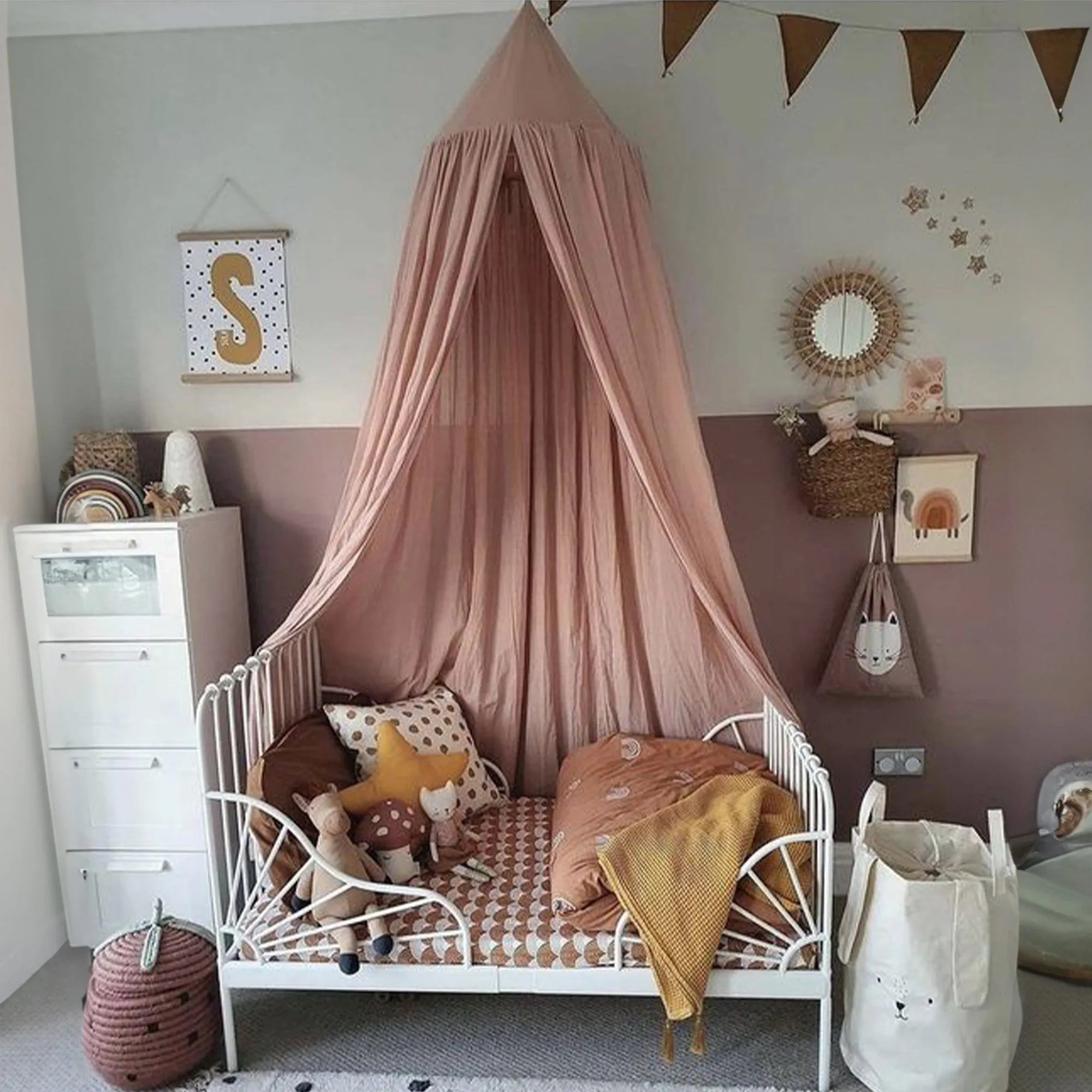 Baby Mosquito Net Pale Pink