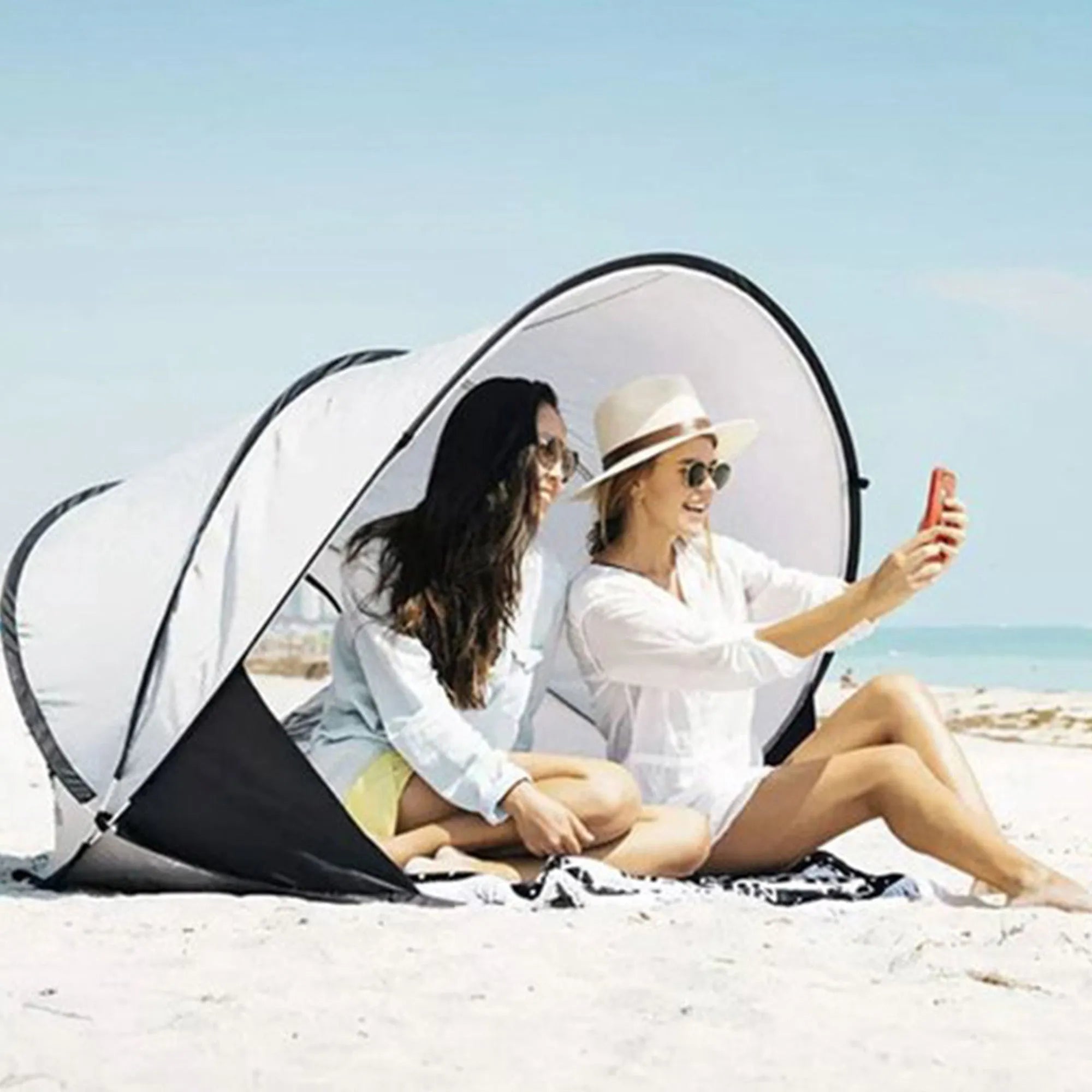 Beach tent XXL Silver