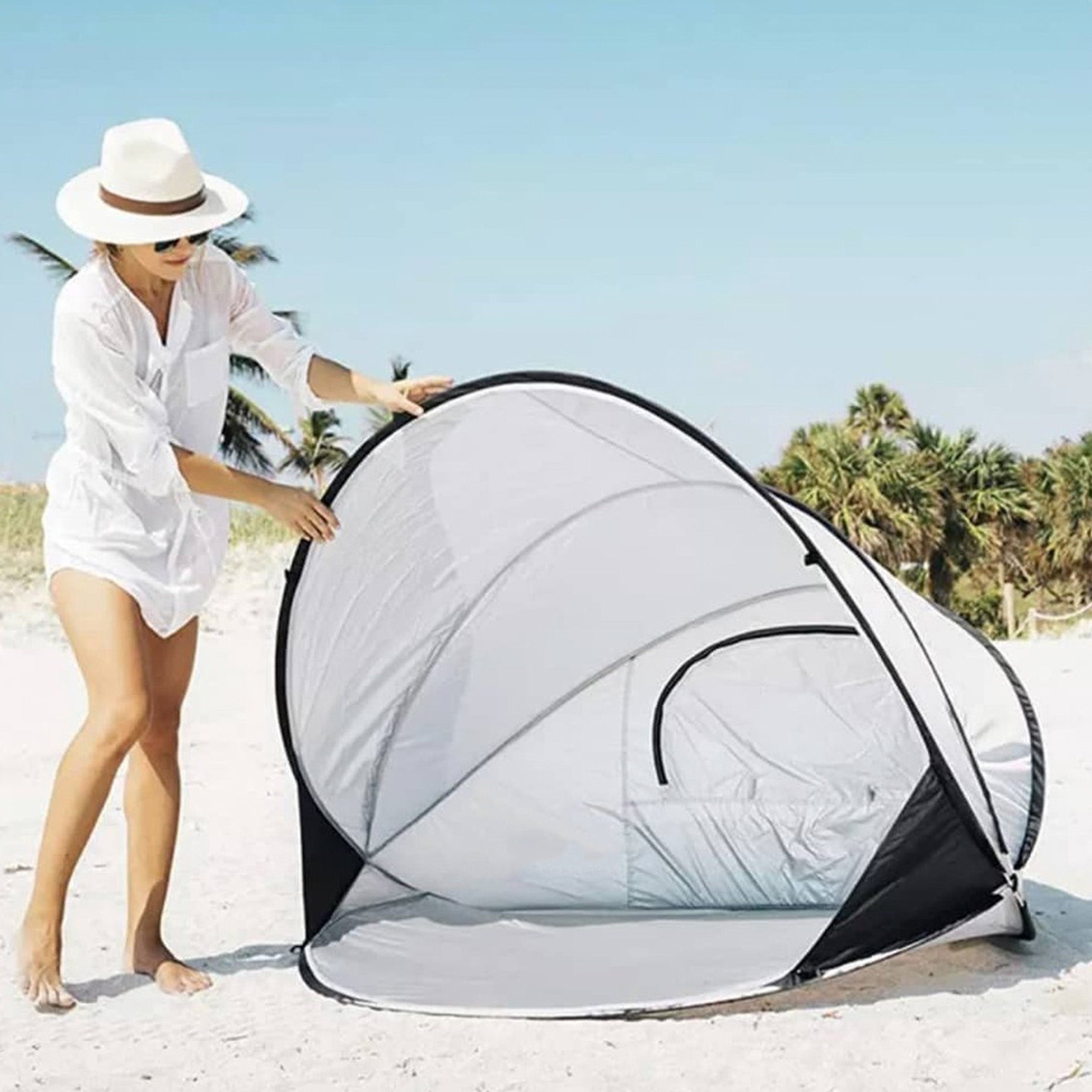 Beach tent XXL Silver