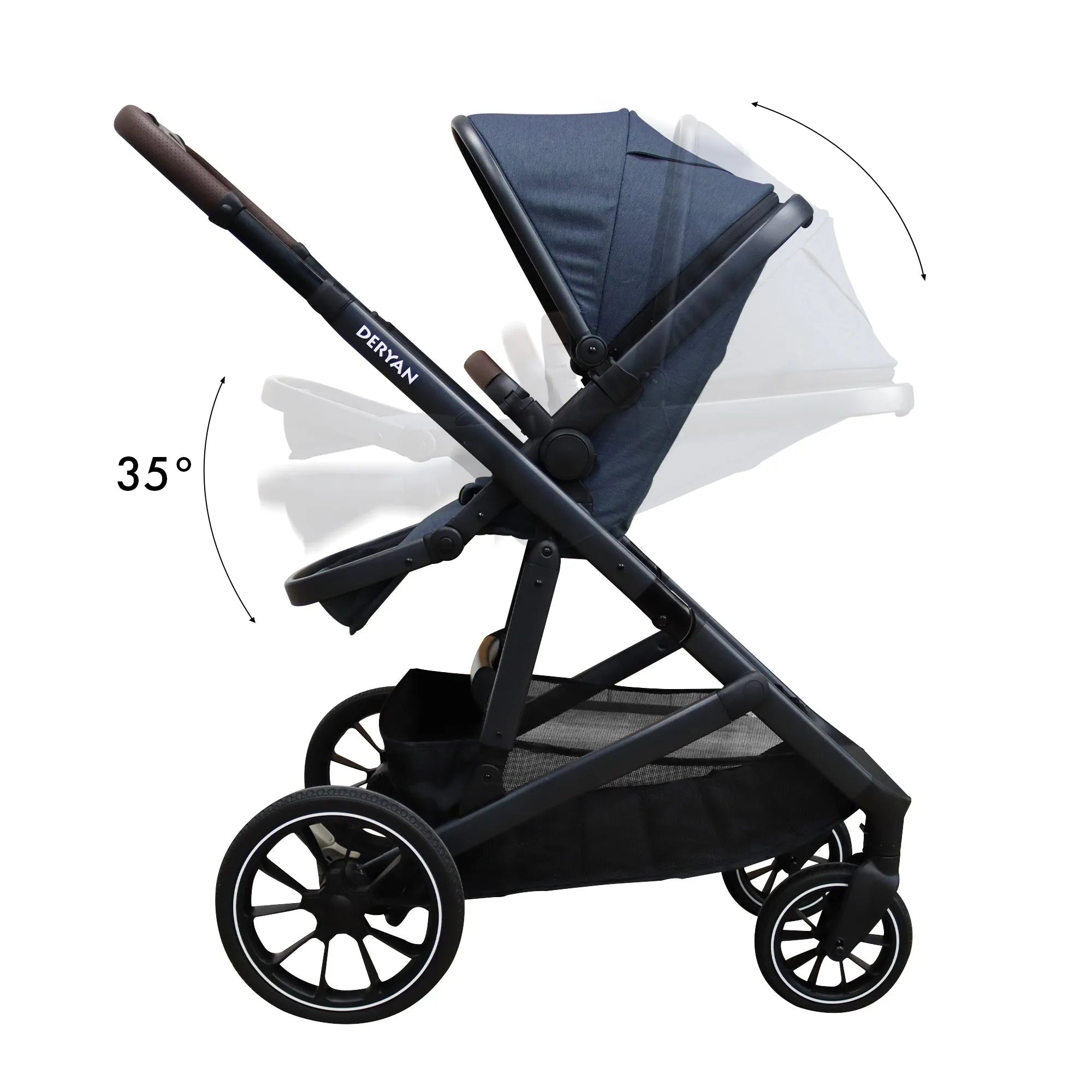 EVY V2 Stroller 3 in 1 Navy