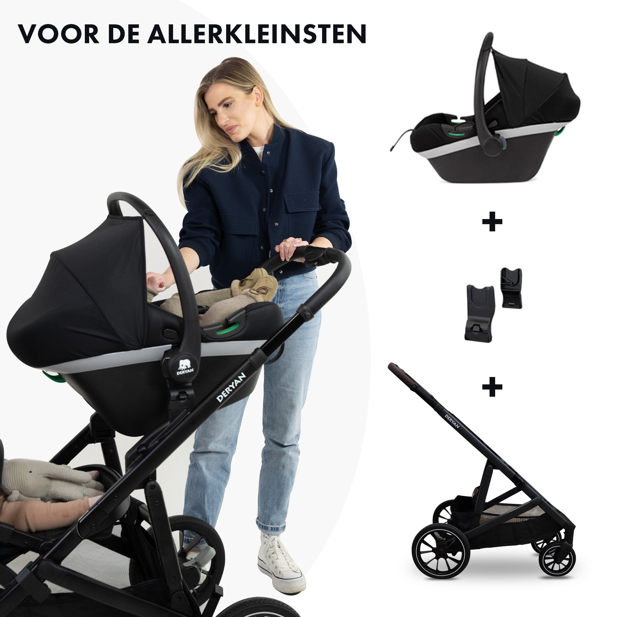 EVY V2 Stroller 3 in 1 Navy