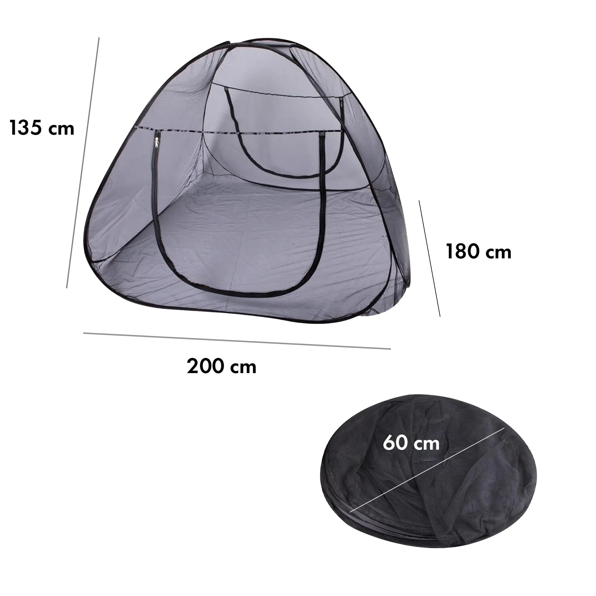 Bed tent Pop-up Adult 200x180 cm