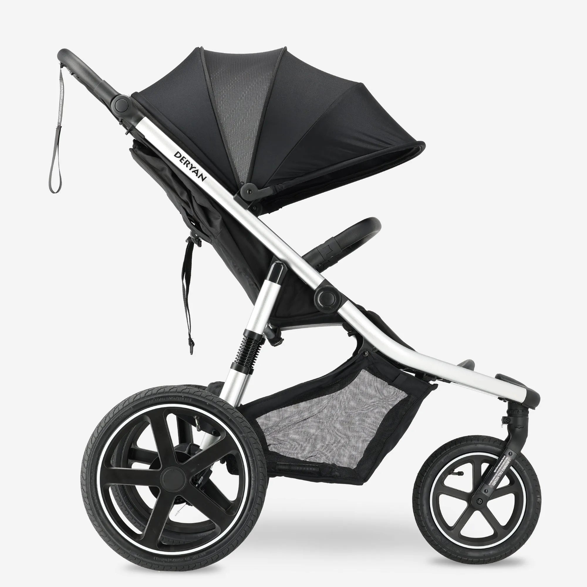 Bolt Hard Running Stroller Black Aluminum Frame