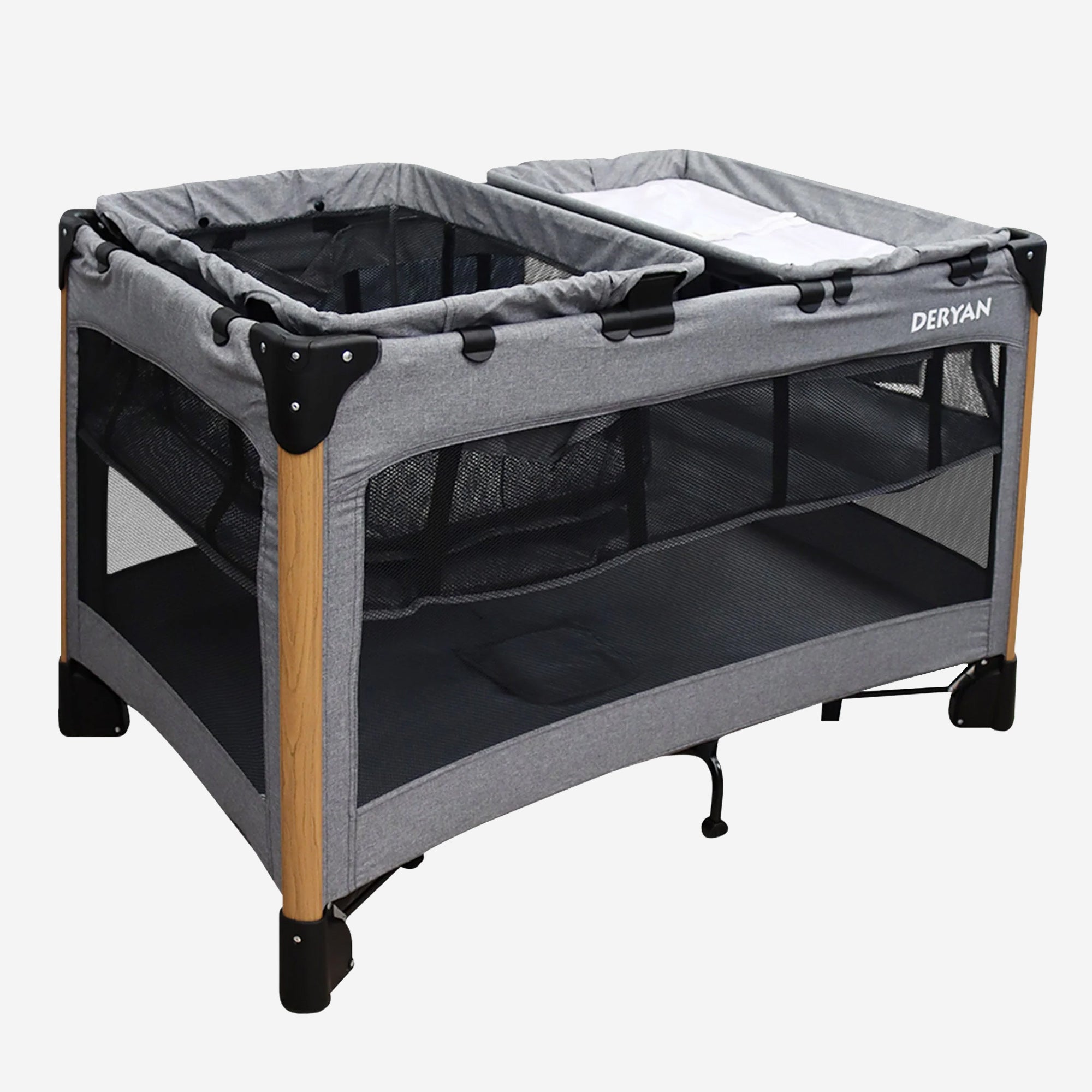 Camping Bed Fastfold Gray