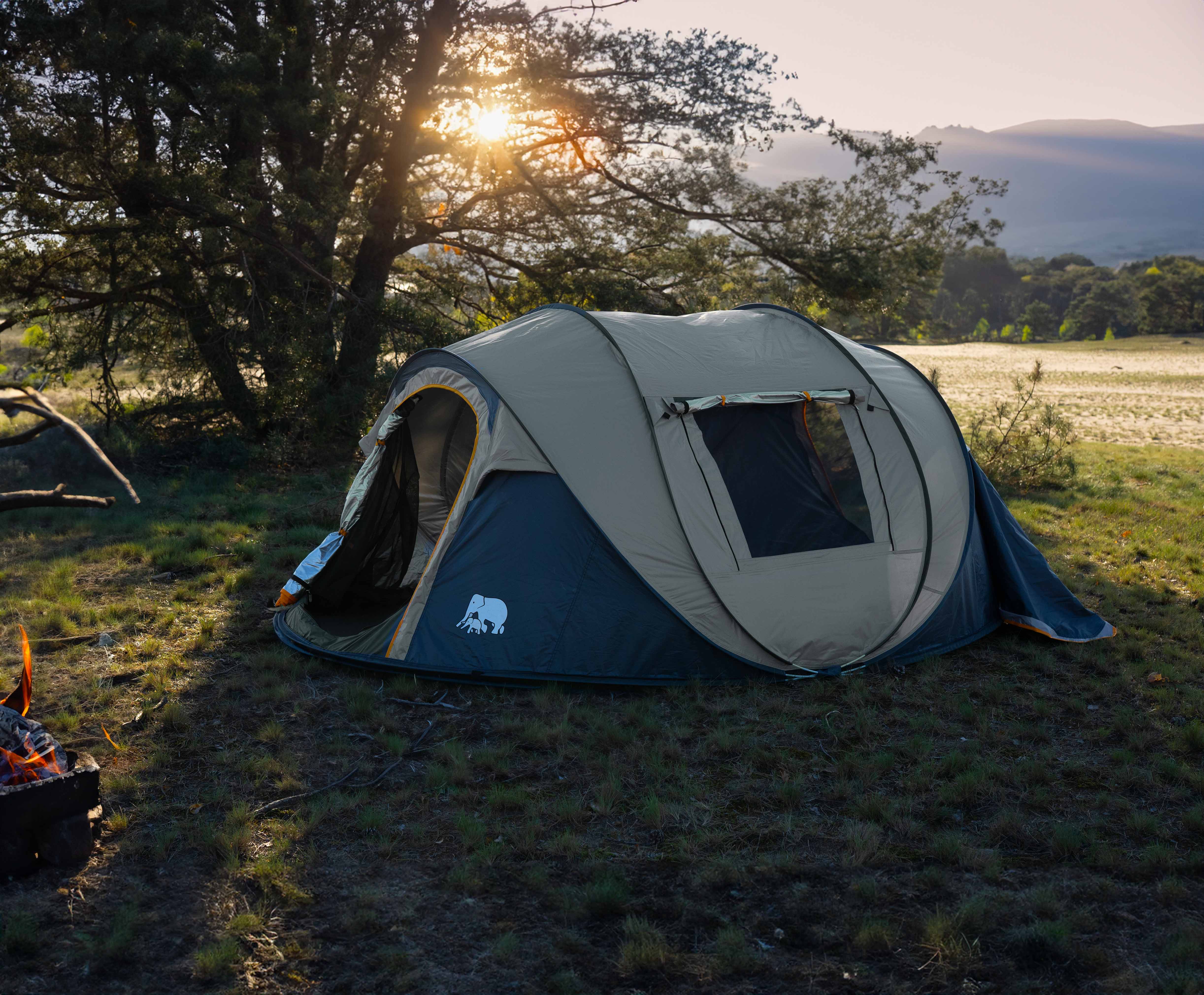 Pop Up Tent - 8000MM Water Column - Sand