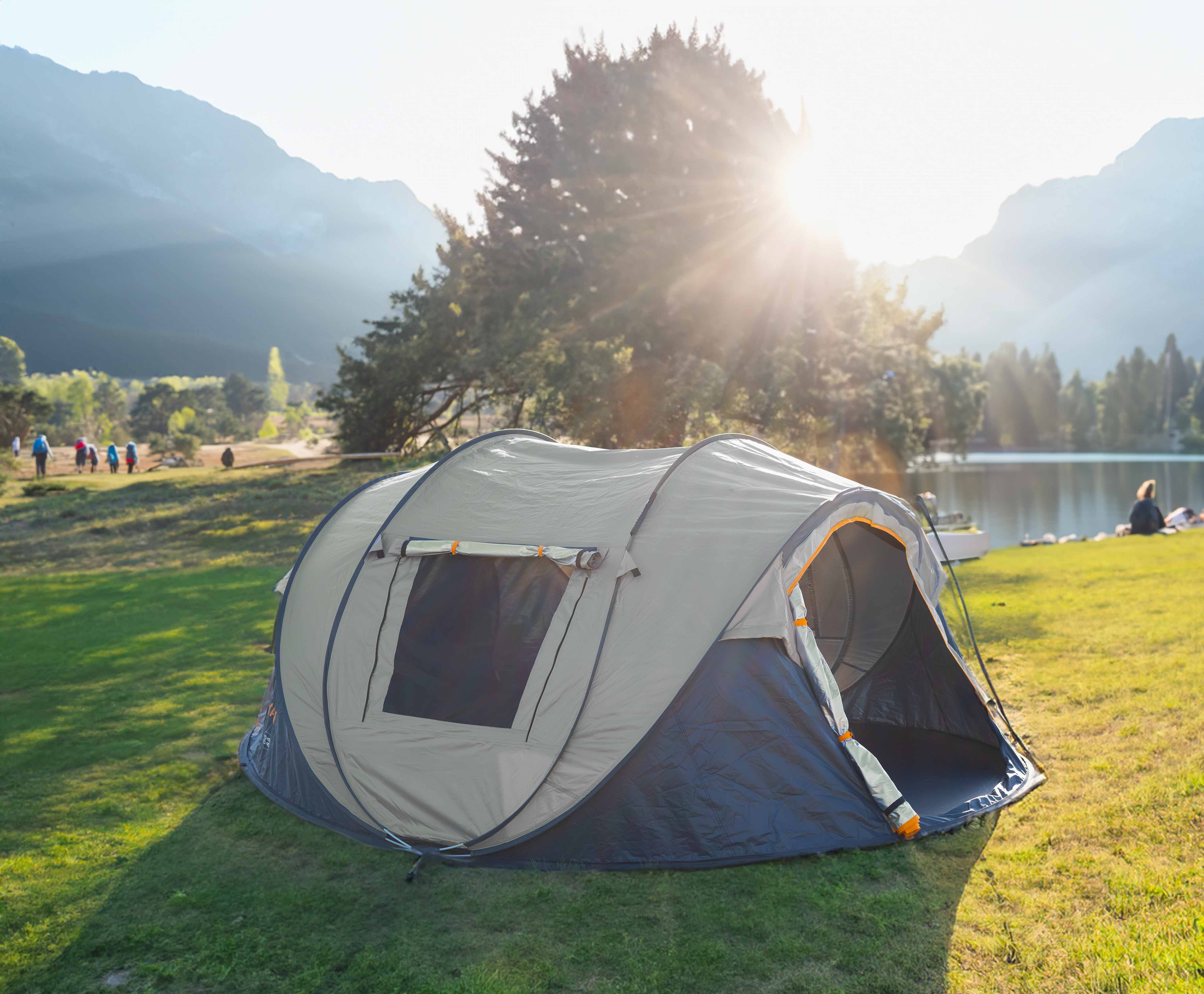 Pop Up Tent - 8000MM Water Column - Sand