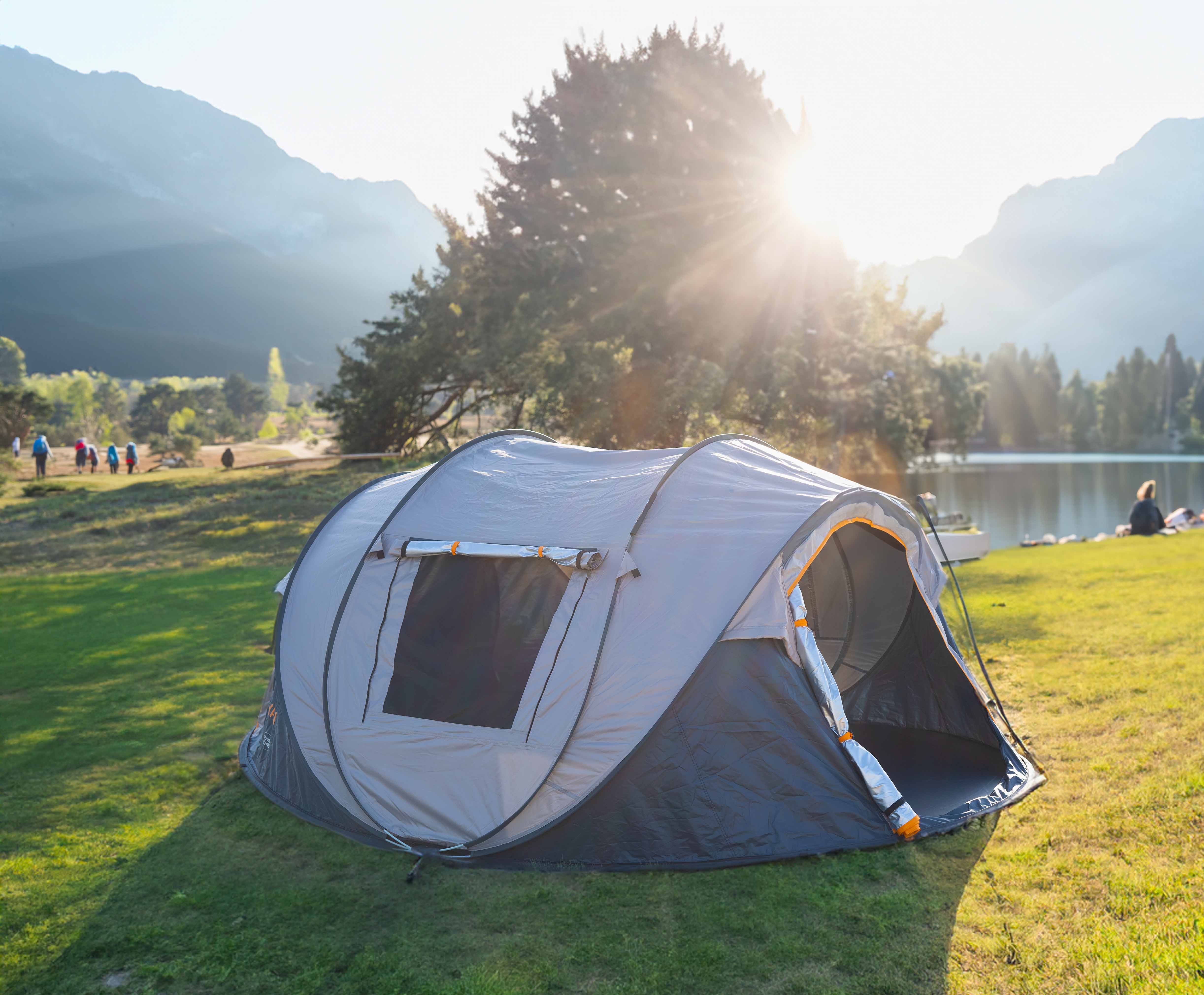 Pop Up Tent - 2000MM Water Column - Cream