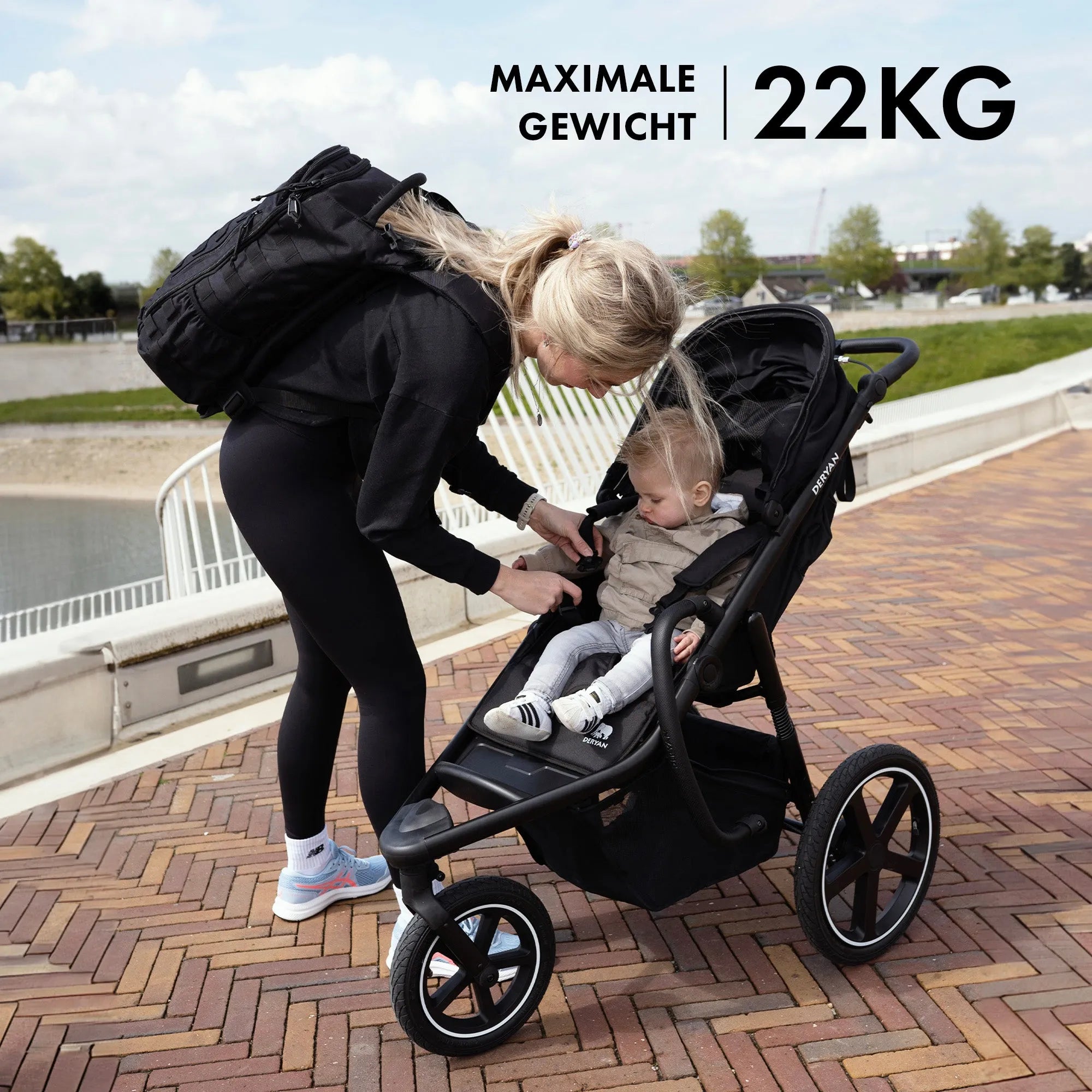 Bolt Hard Running Pram Black