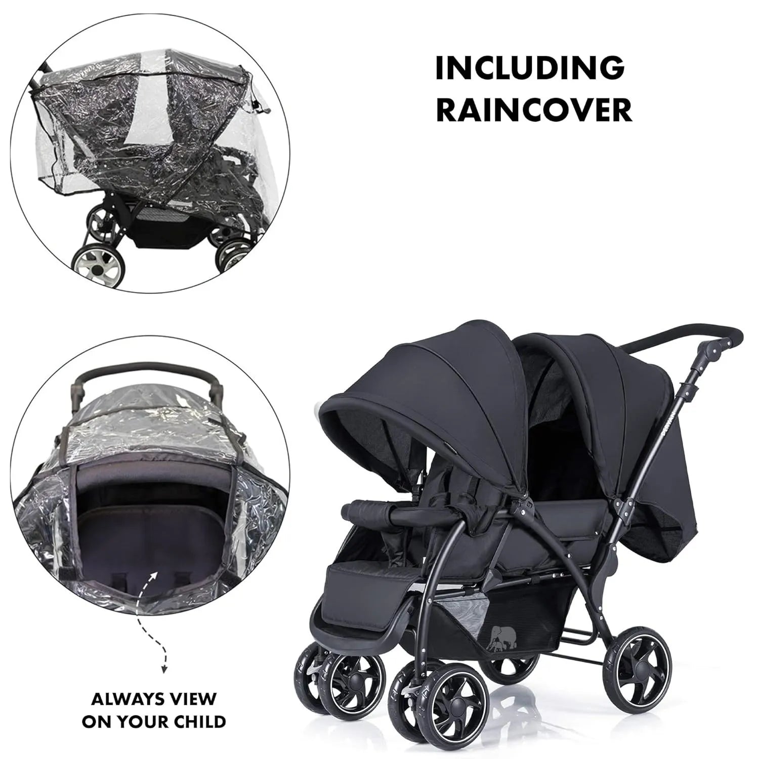 Elena duo stroller black