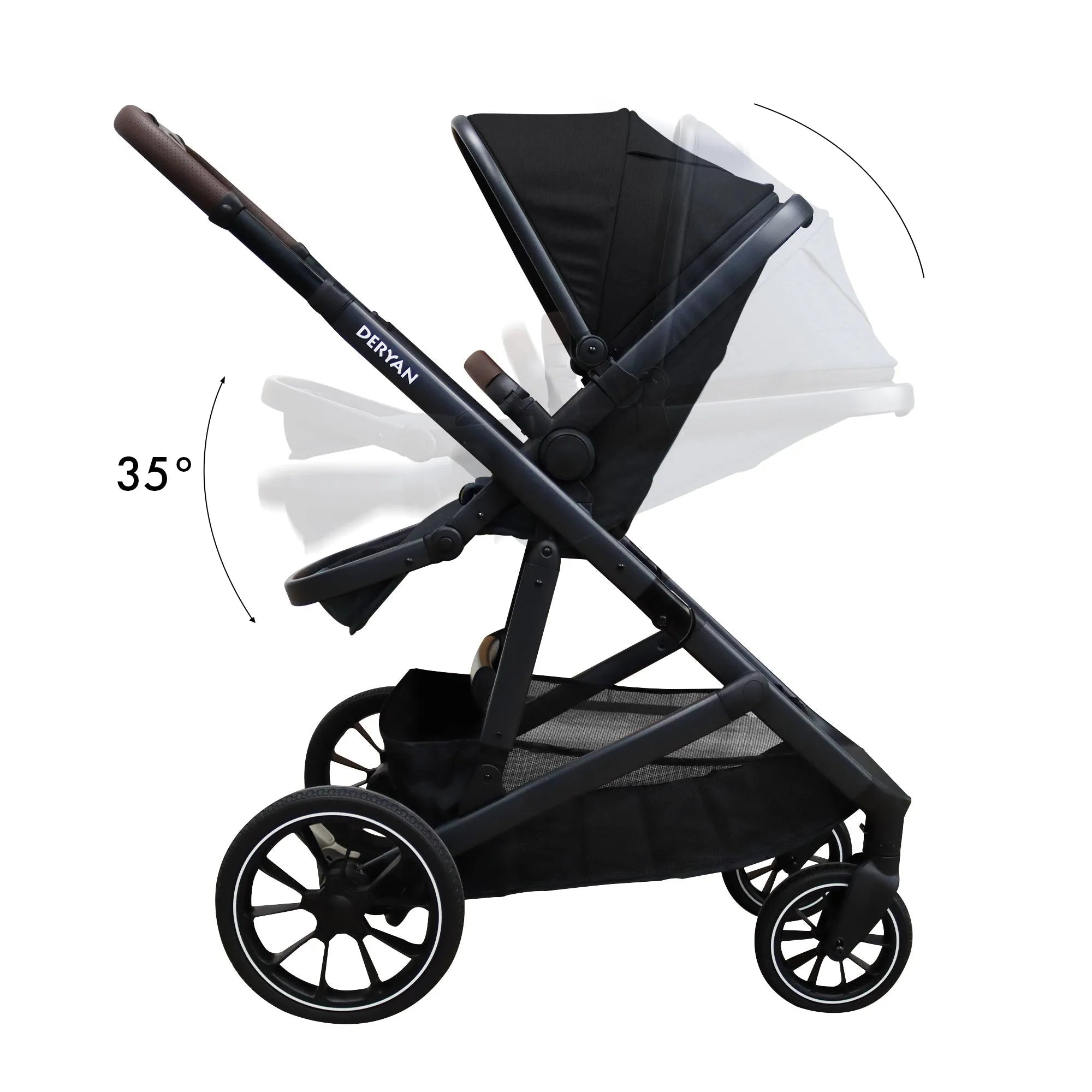 EVY V2 Stroller 3 in 1 Black